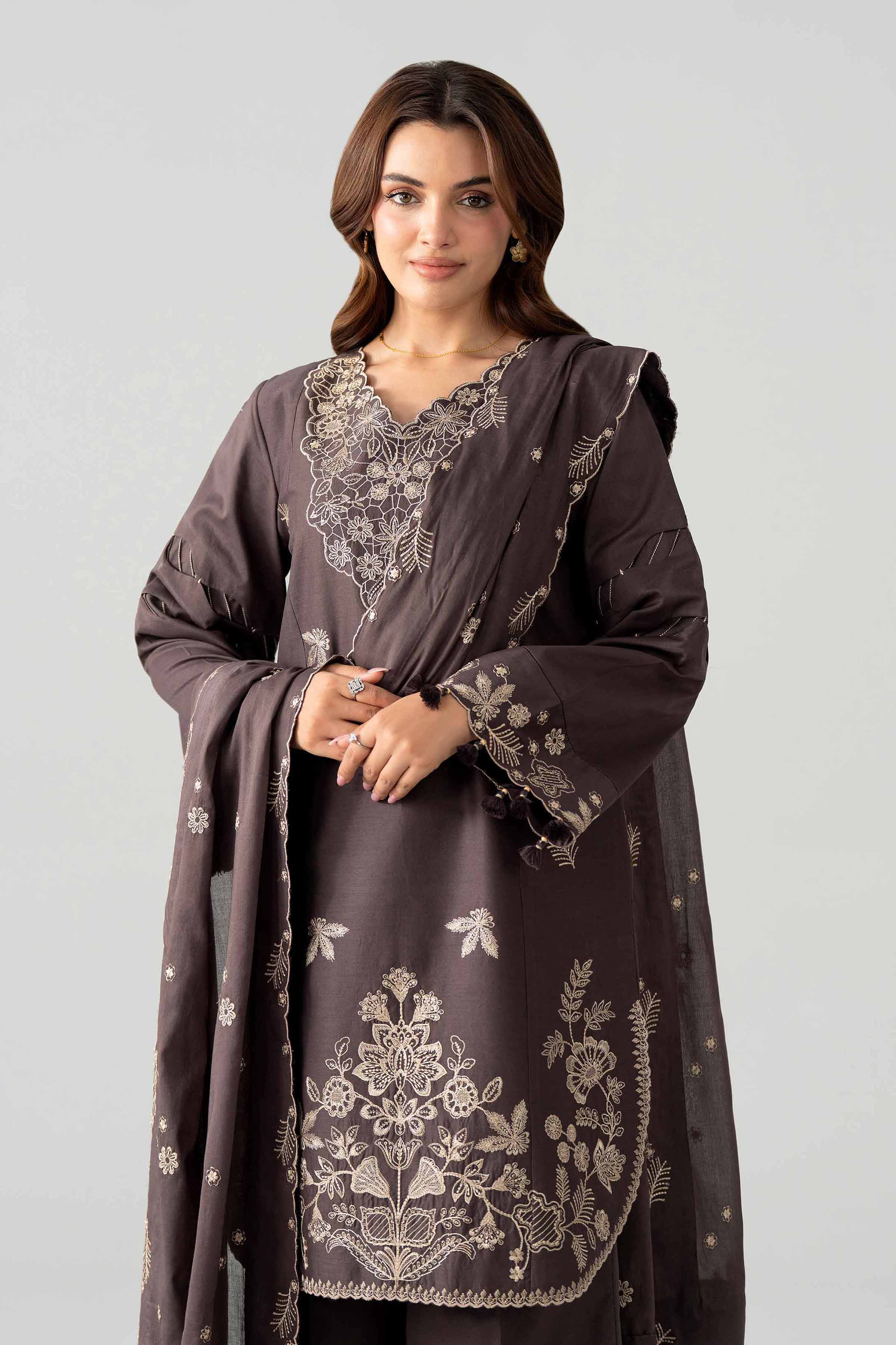 3 Piece - Embroidered Suit - 42602038 for Women - Unstitched Collection | Nishat | Shop Online