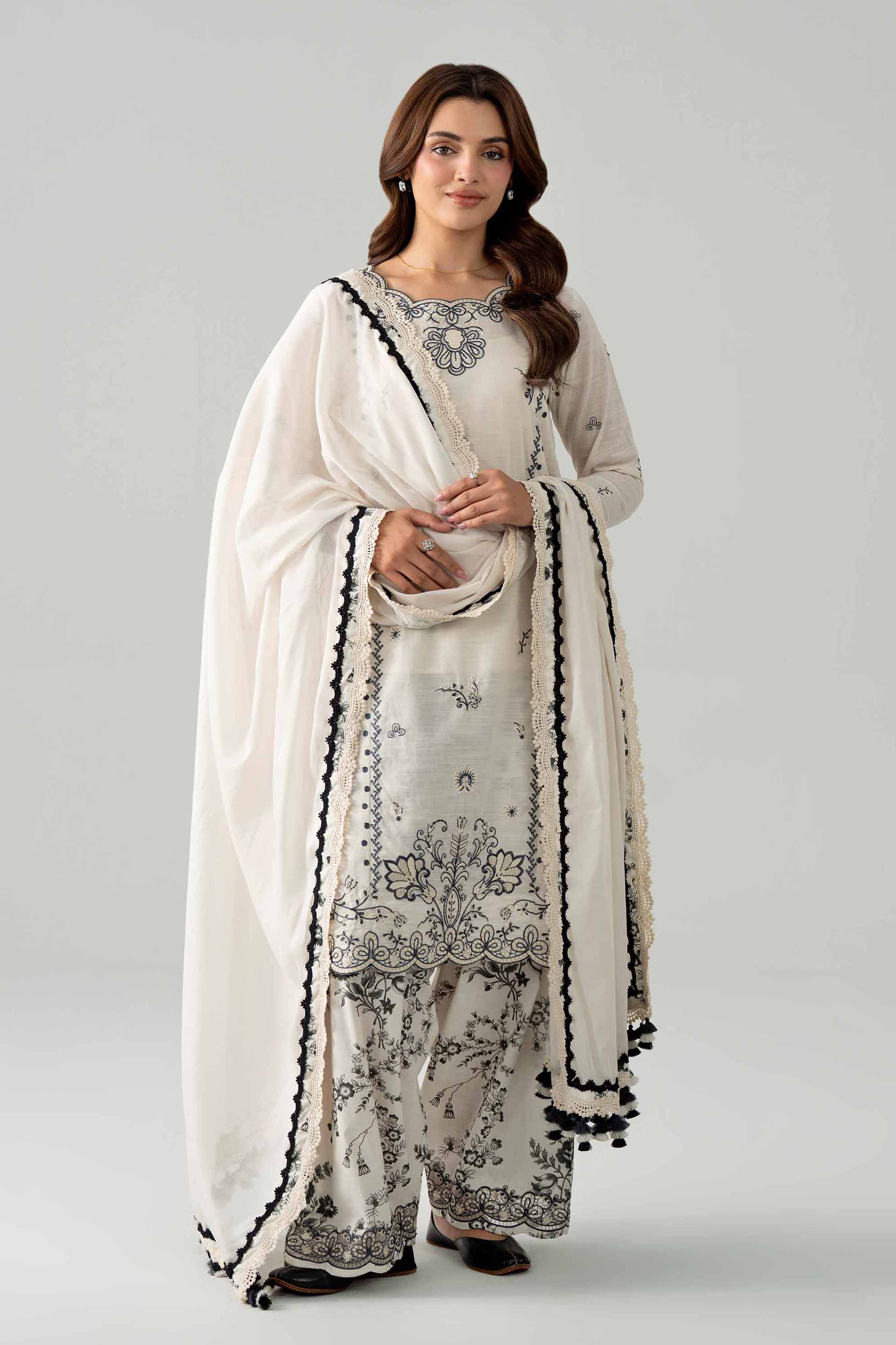 3 Piece - Printed Embroidered Suit - 42602039 for Women - Unstitched Collection | Nishat | Shop Online
