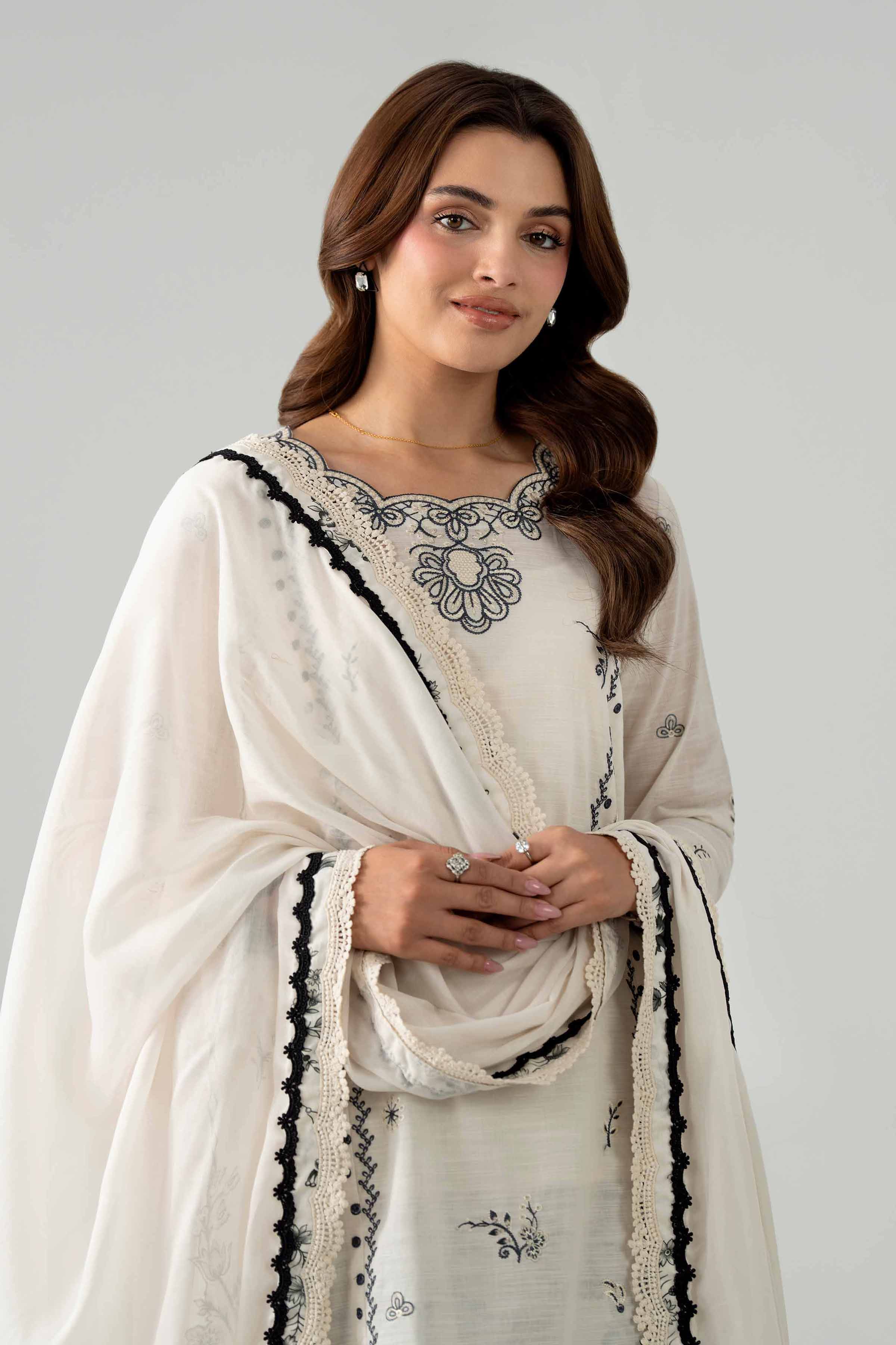 3 Piece - Printed Embroidered Suit - 42602039 for Women - Unstitched Collection | Nishat | Shop Online