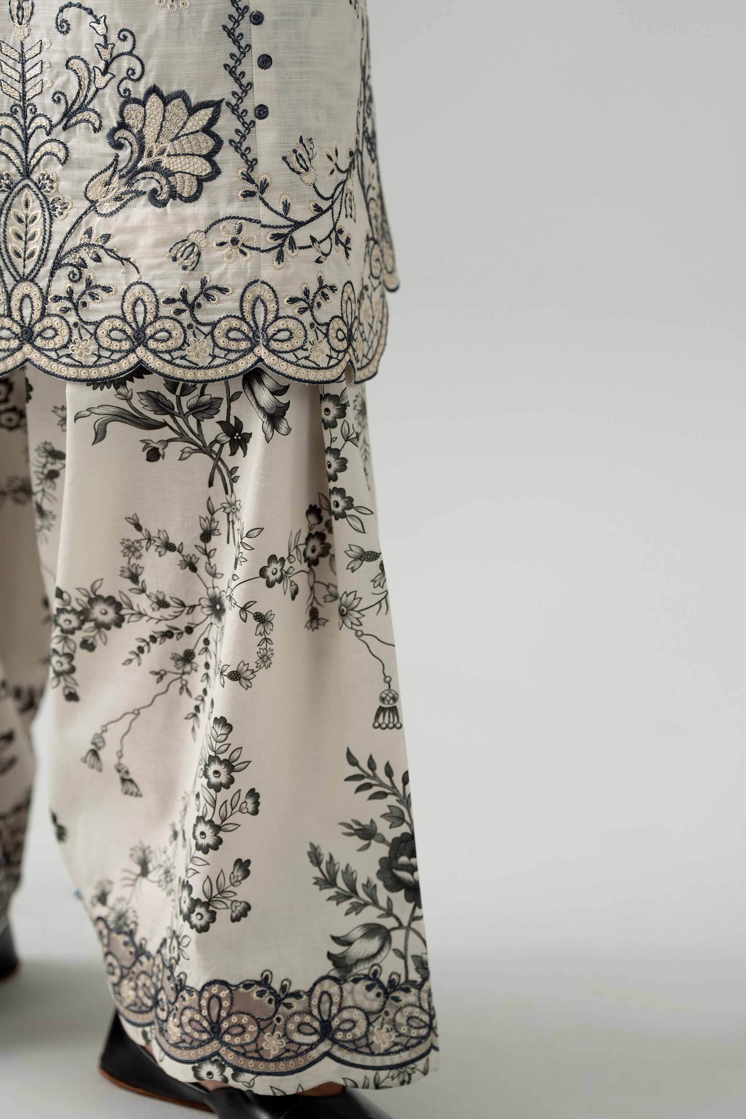 3 Piece - Printed Embroidered Suit - 42602039 for Women - Unstitched Collection | Nishat | Shop Online
