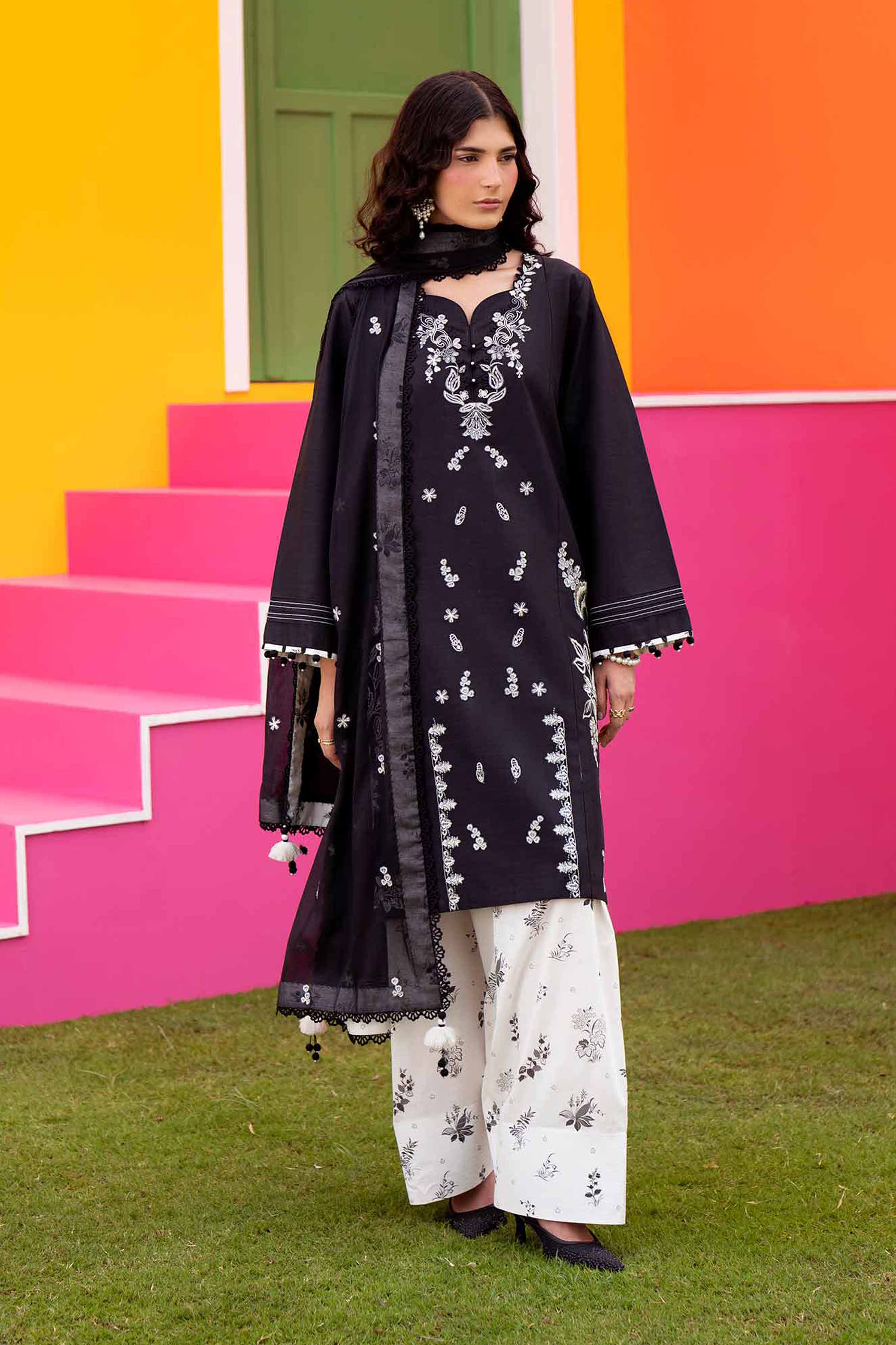 3 Piece - Embroidered Suit - 42602040 for Women - Unstitched Collection | Nishat | Shop Online