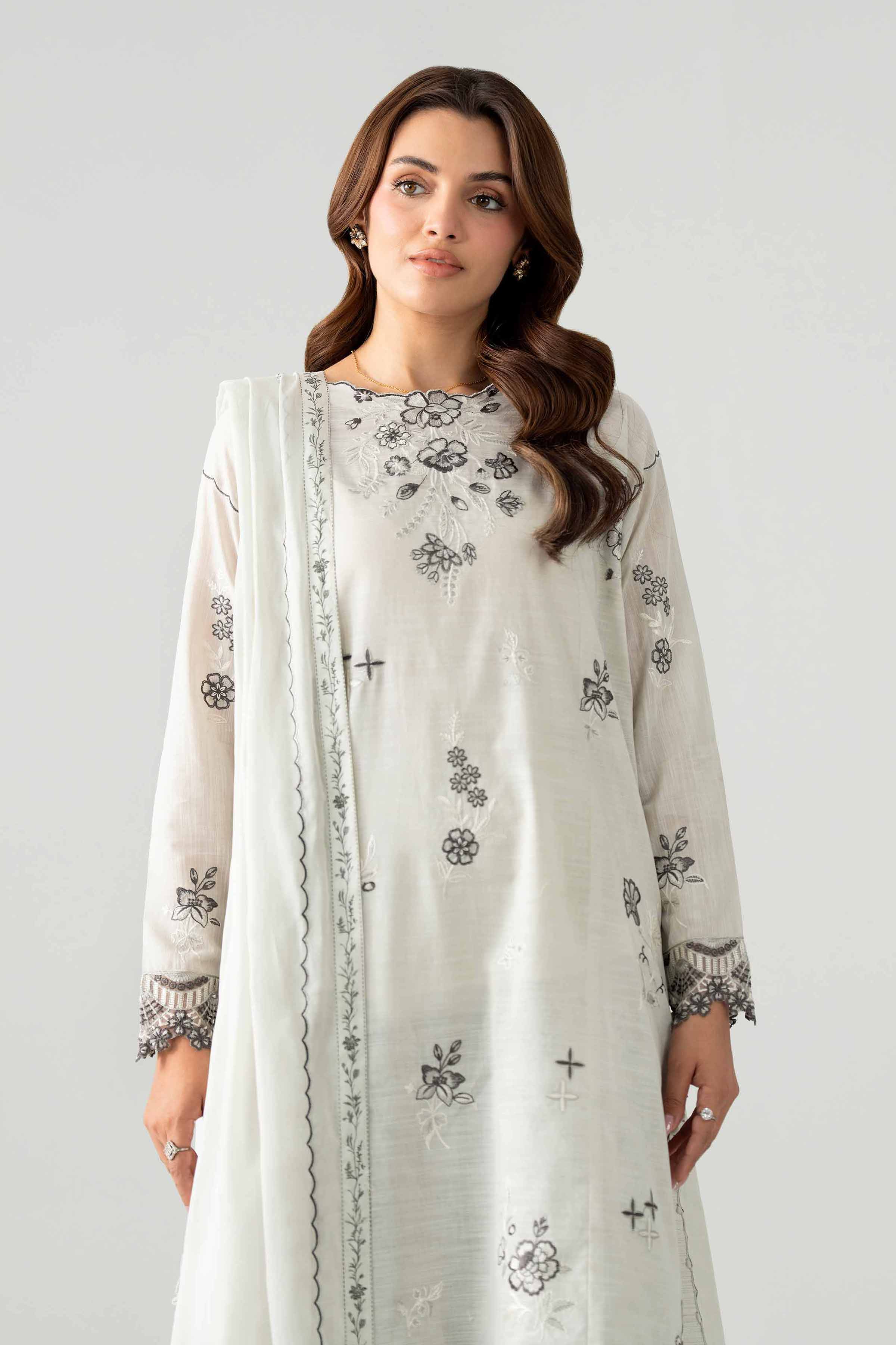 3 Piece - Printed Embroidered Suit - 42602042 for Women - Unstitched Collection | Nishat | Shop Online