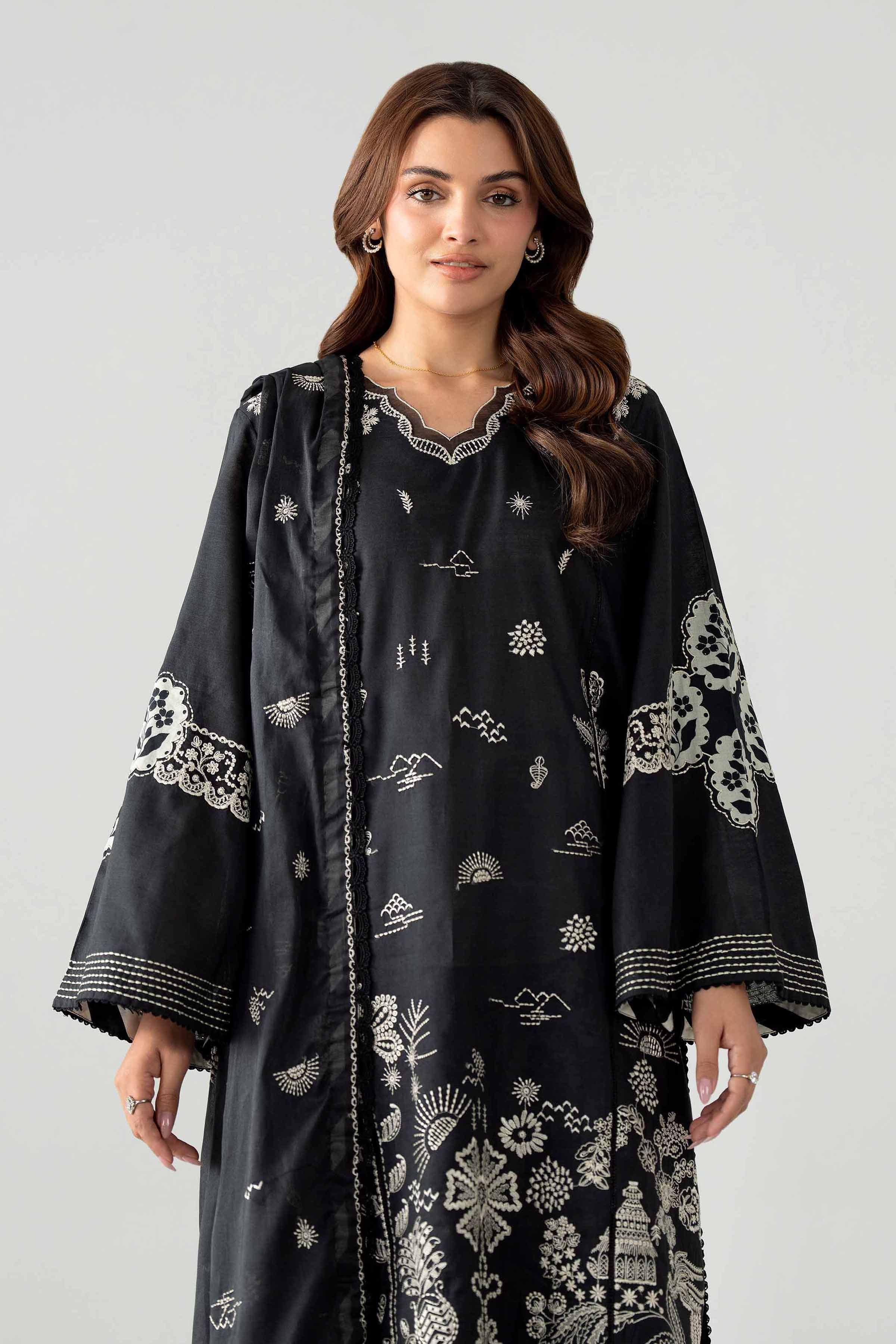 3 Piece - Printed Embroidered Suit - 42602043 for Women - Unstitched Collection | Nishat | Shop Online