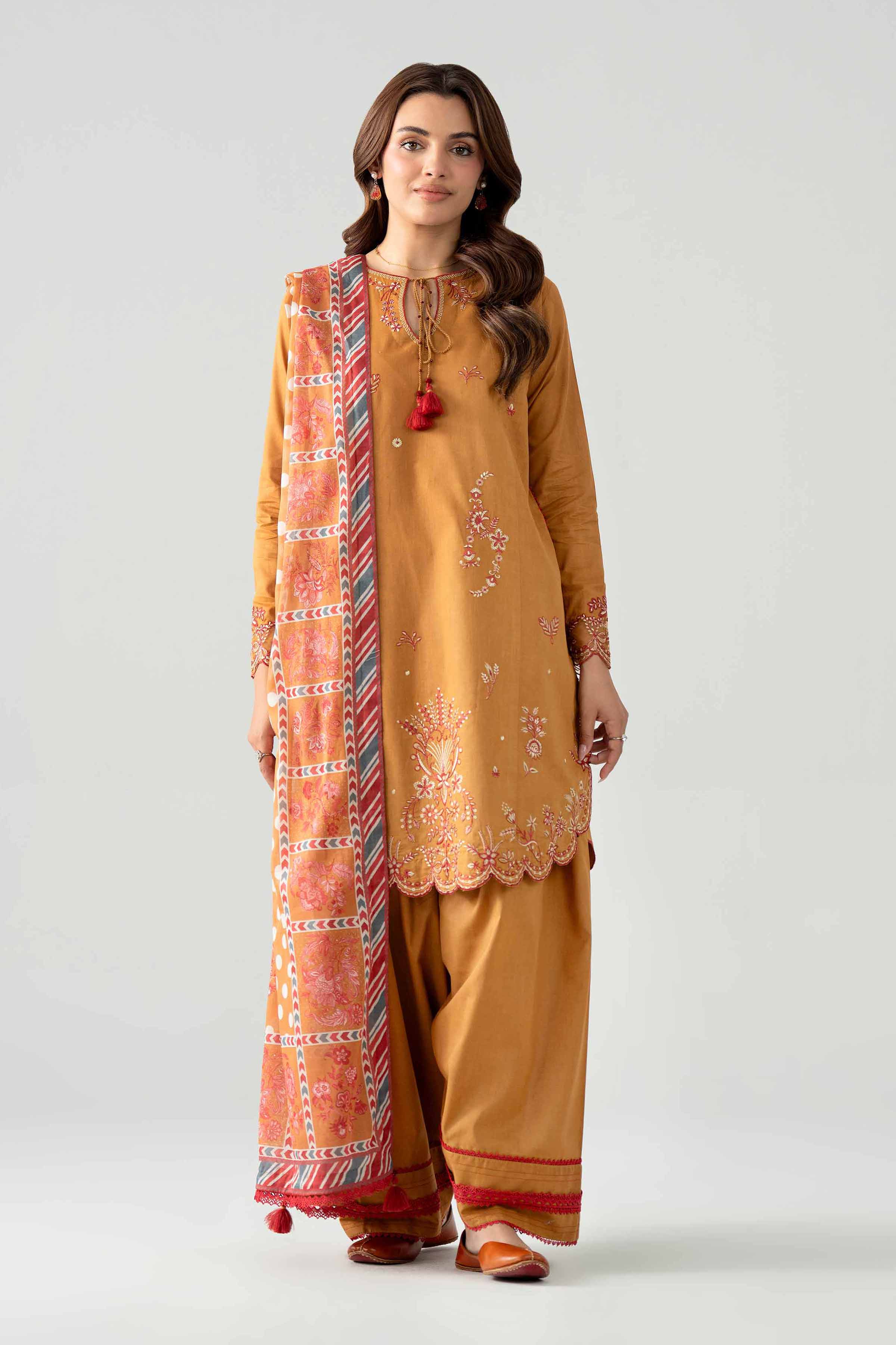 3 Piece - Digital Printed Embroidered Suit - 42602047 for Women - Unstitched Collection | Nishat | Shop Online