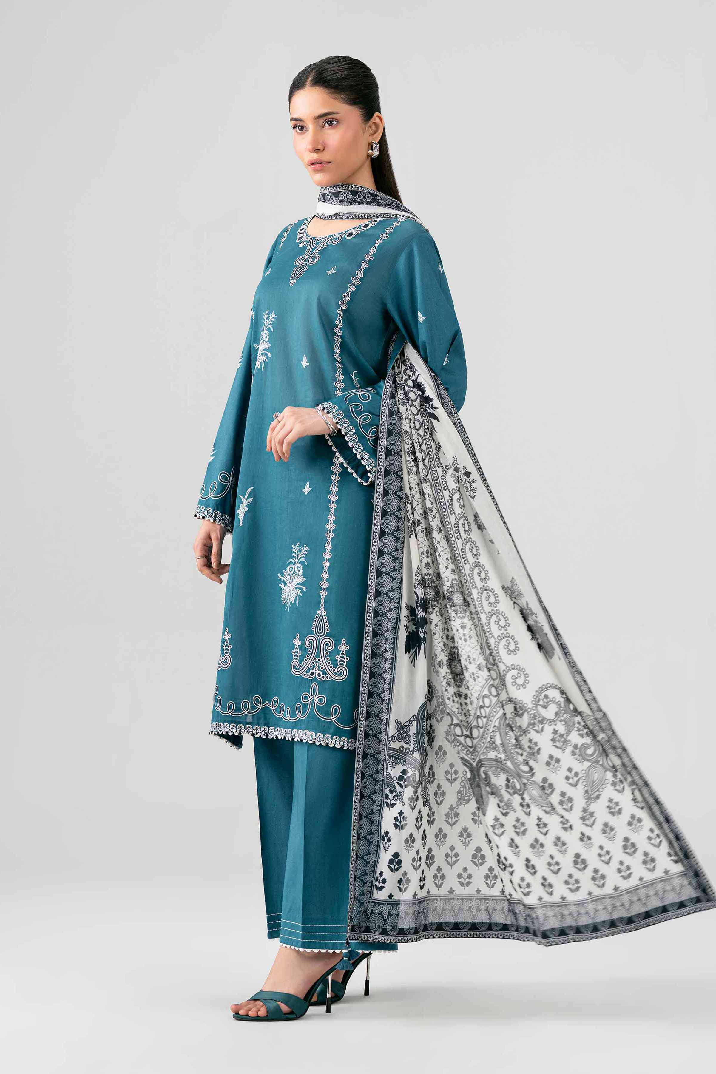 3 Piece - Embroidered Suit - 42602048 for Women - Unstitched Collection | Nishat | Shop Online