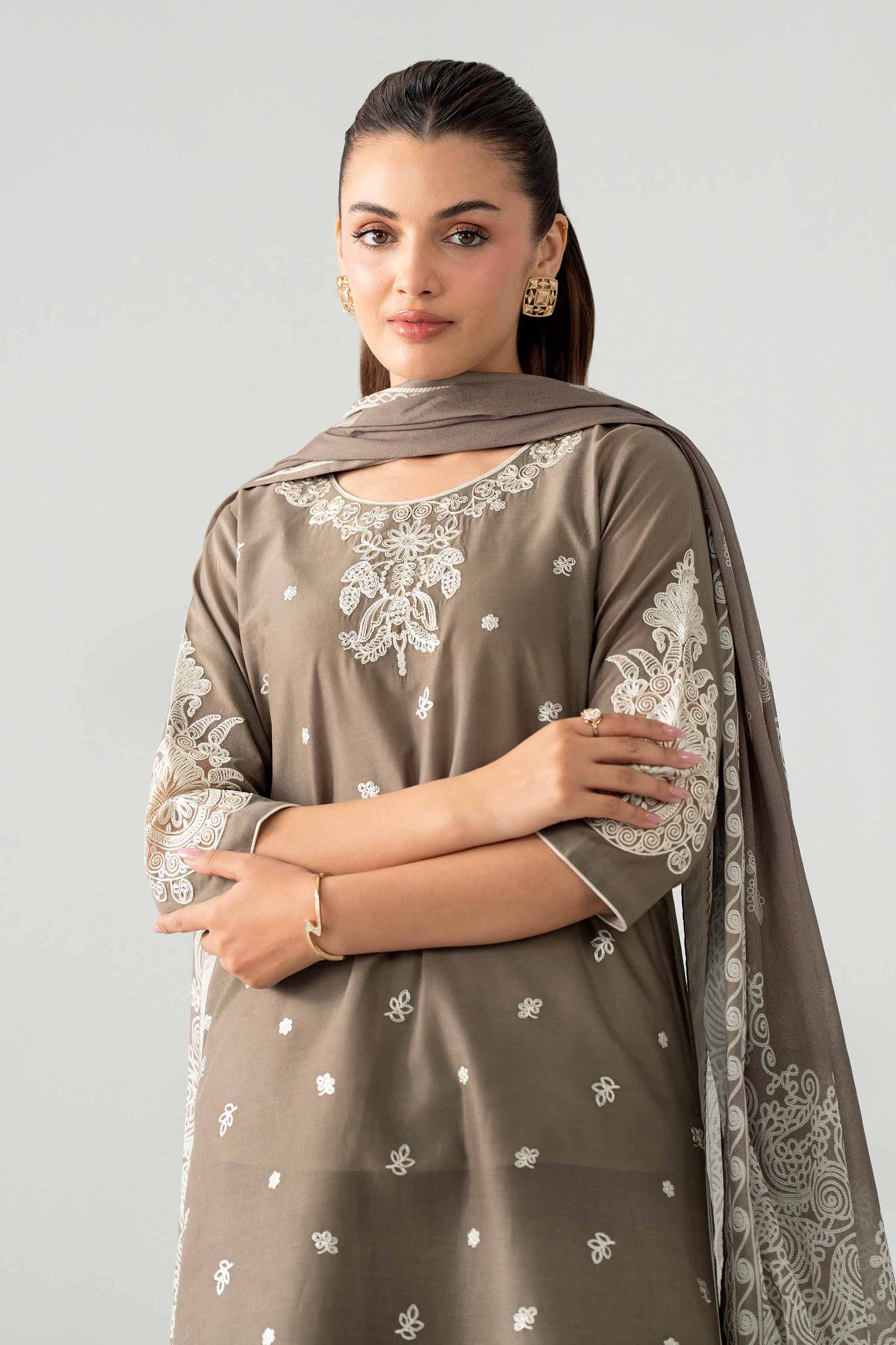 3 Piece - Digital Printed Embroidered Suit - 42602049 for Women - Unstitched Collection | Nishat | Shop Online