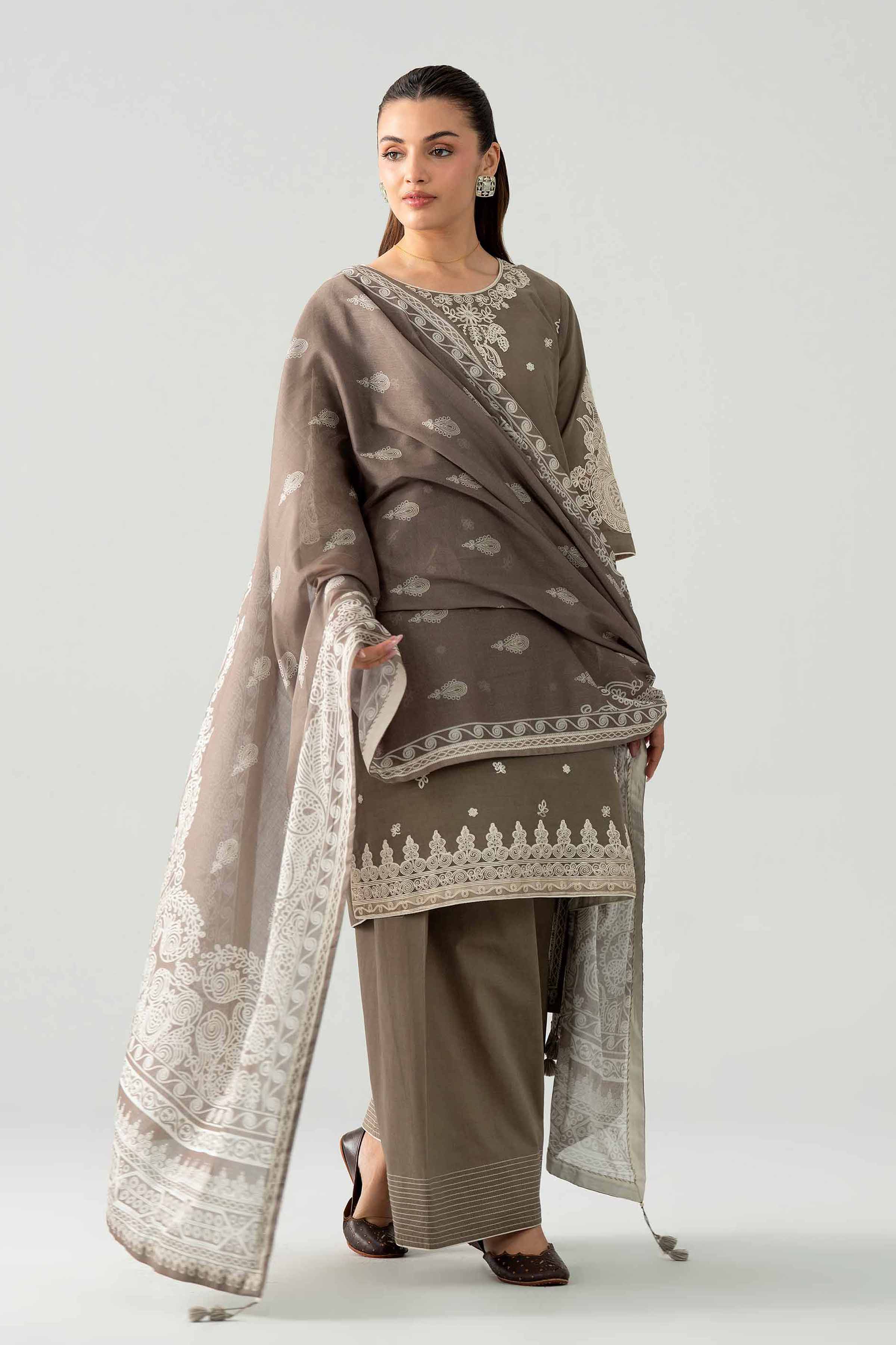 3 Piece - Digital Printed Embroidered Suit - 42602049 for Women - Unstitched Collection | Nishat | Shop Online