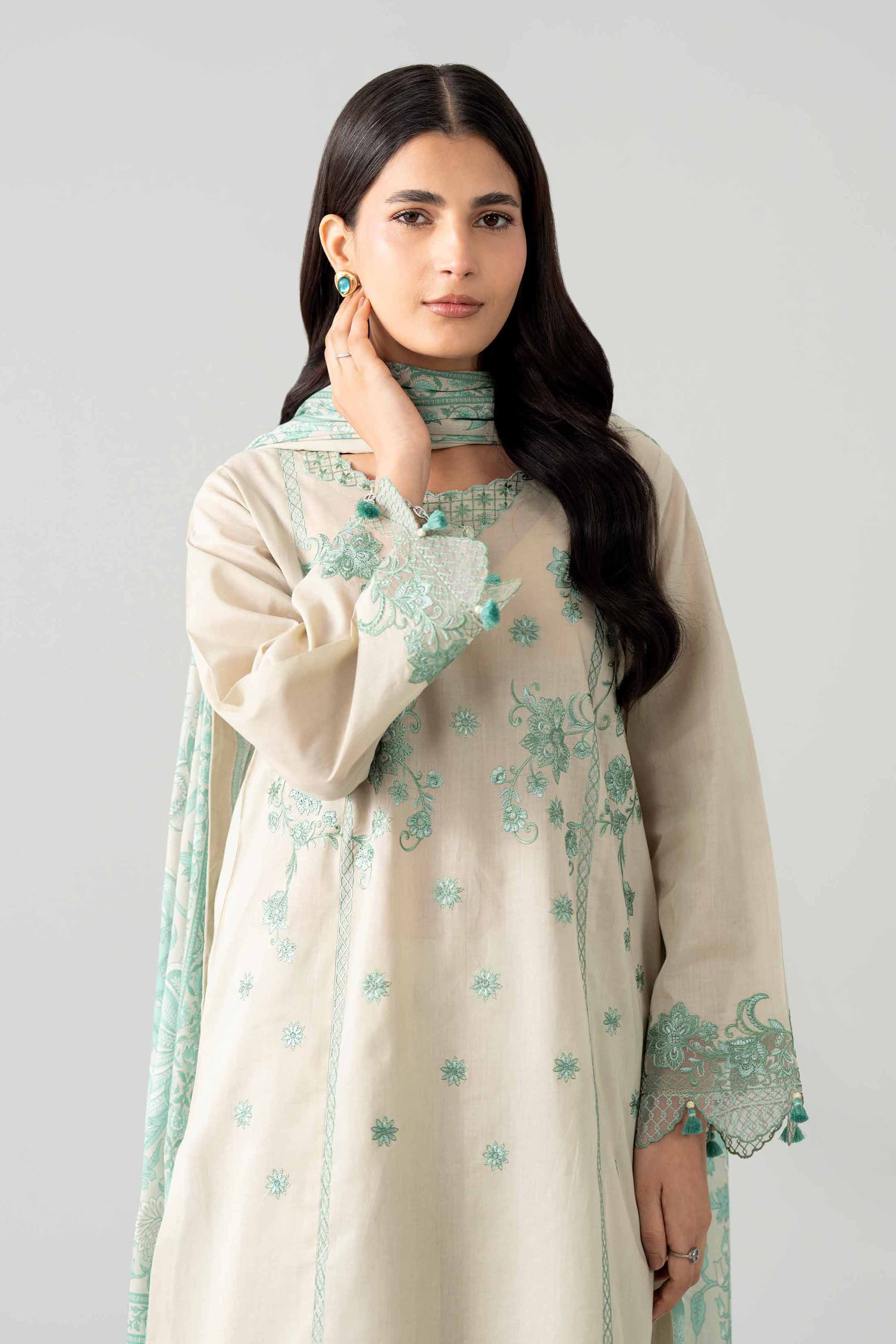 3 Piece - Digital Printed Embroidered Suit - 42602052 for Women - Unstitched Collection | Nishat | Shop Online