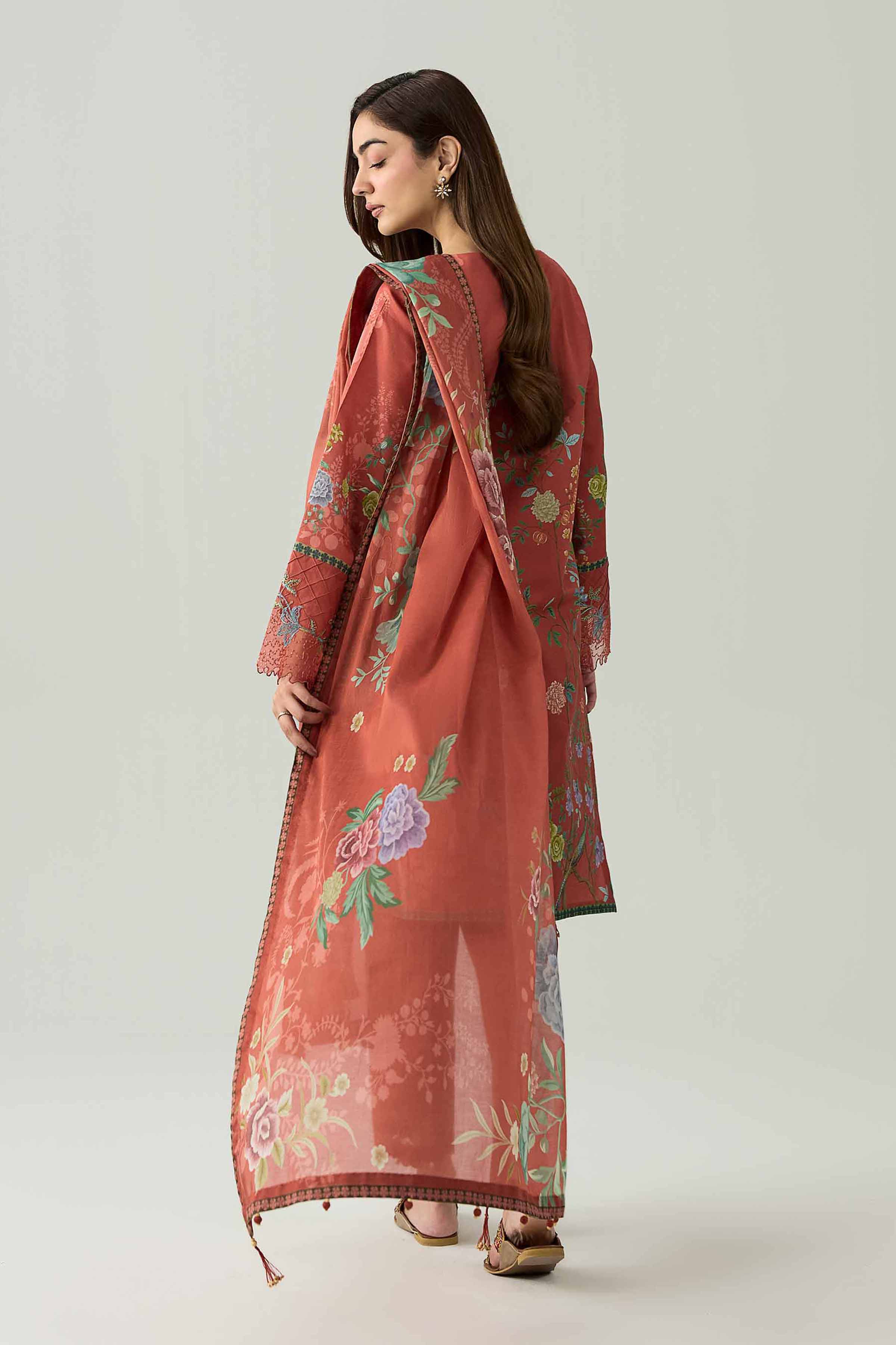 3 Piece - Digital Printed Embroidered Suit - 42602100