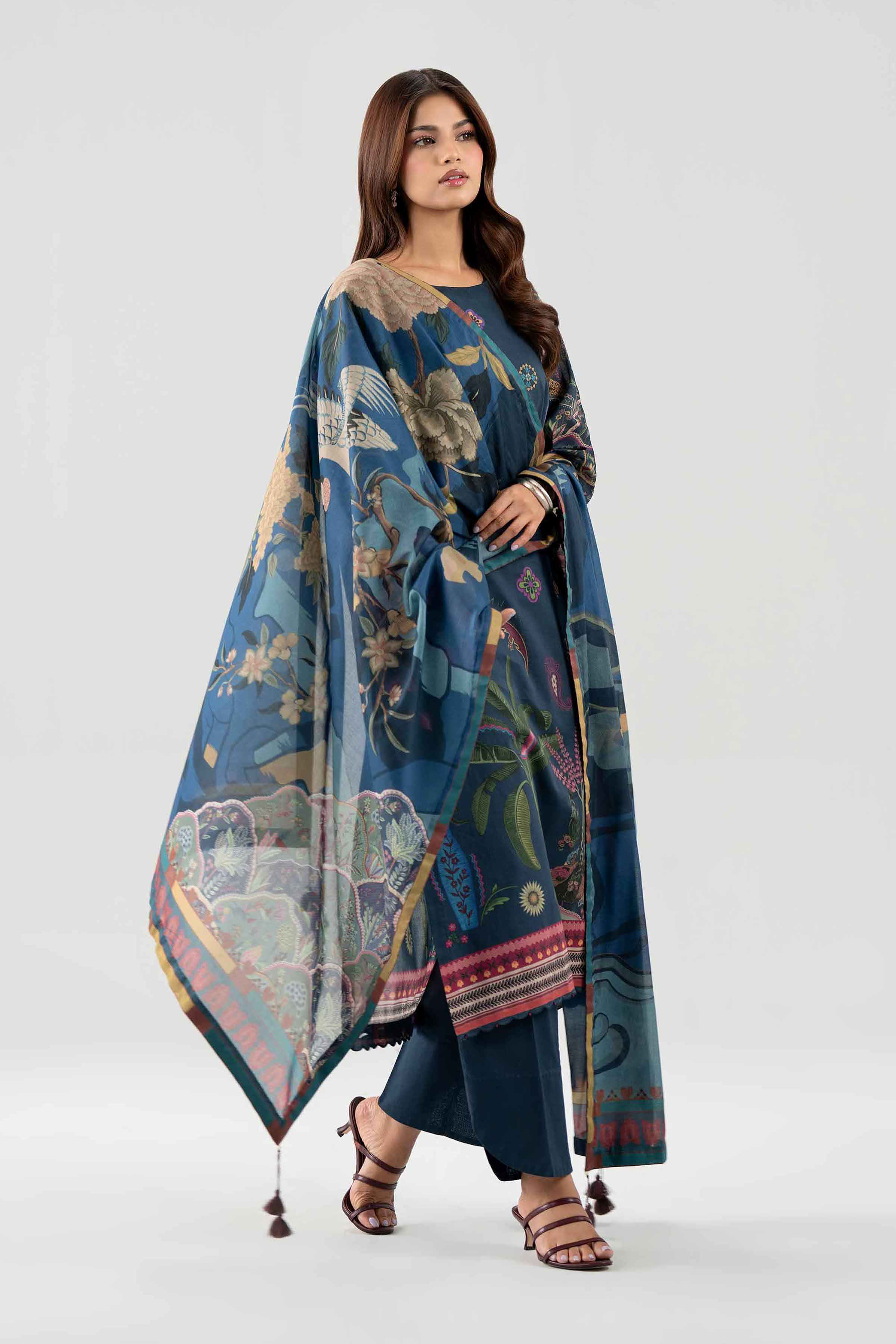 3 Piece - Digital Printed Suit - 42602104 for Women - Unstitched Collection | Nishat | Shop Online