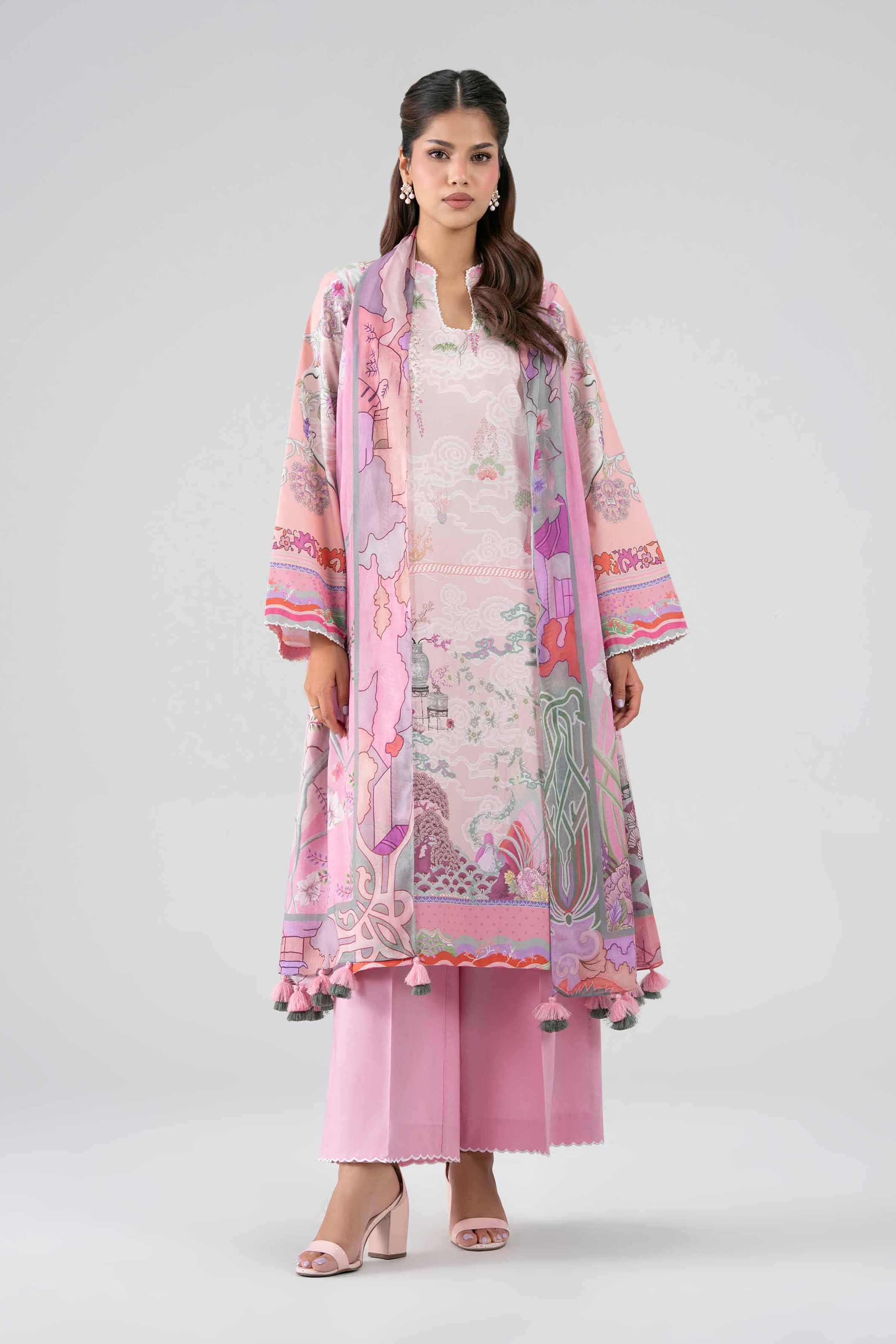 3 Piece - Digital Printed Suit - 42602107 for Women - Unstitched Collection | Nishat | Shop Online