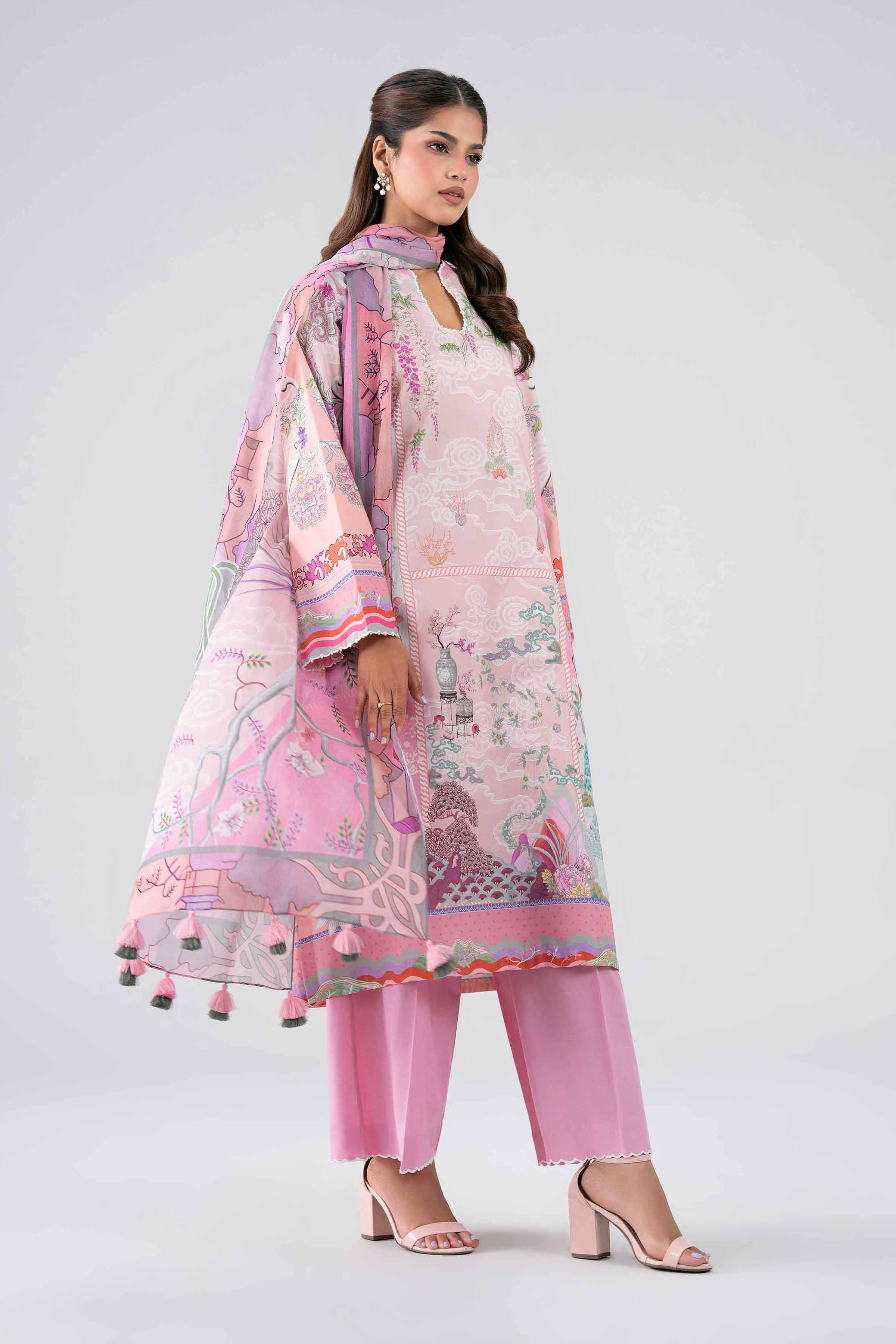 3 Piece - Digital Printed Suit - 42602107 for Women - Unstitched Collection | Nishat | Shop Online