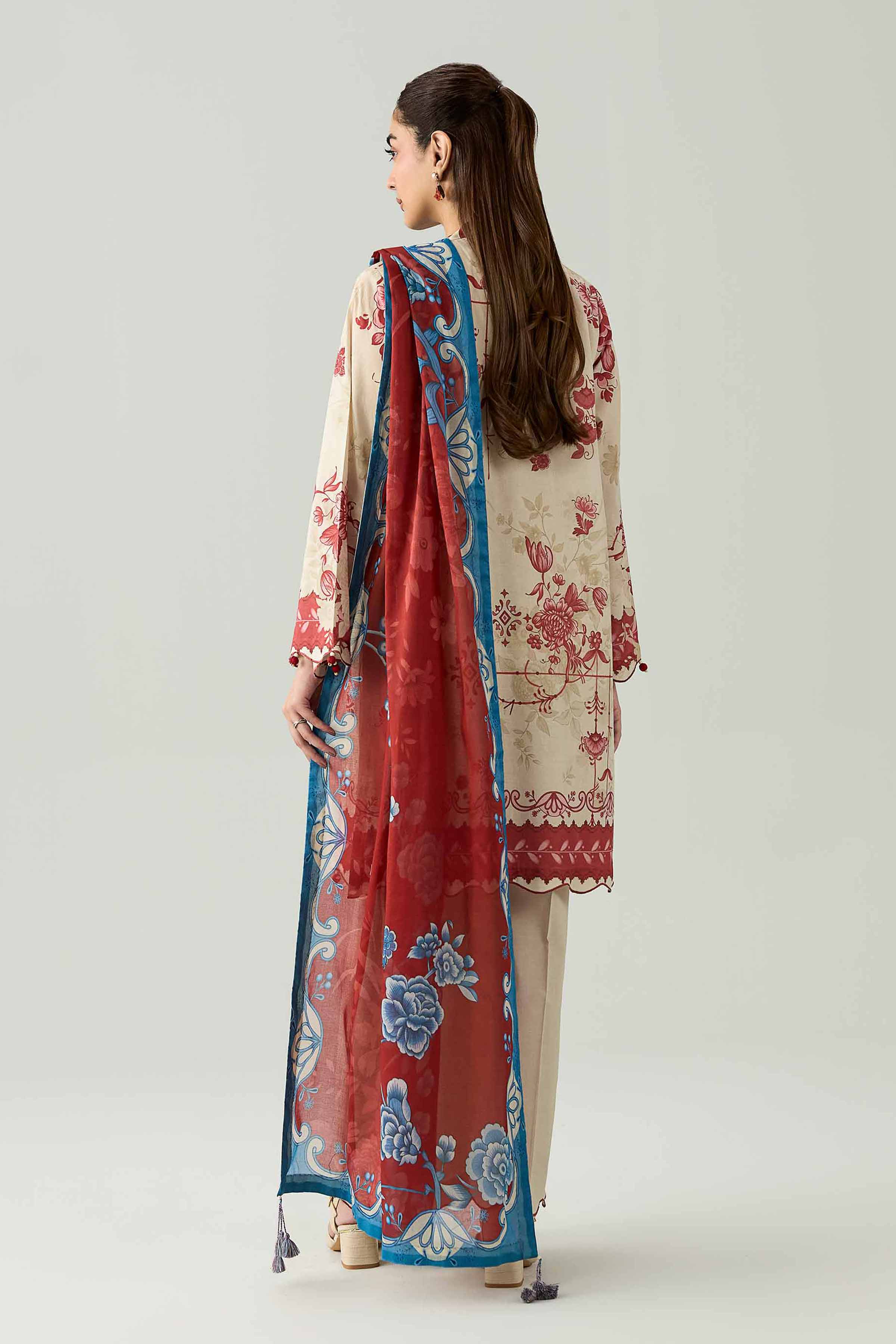 3 Piece - Digital Printed Suit - 42602108