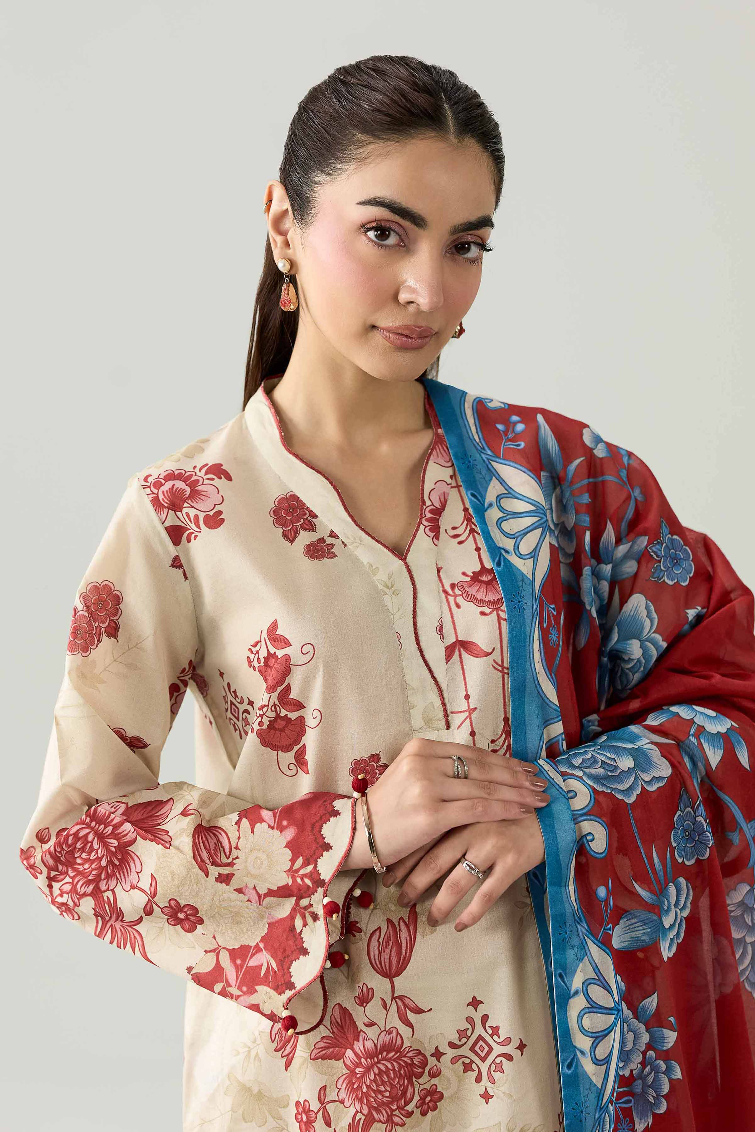 3 Piece - Digital Printed Suit - 42602108
