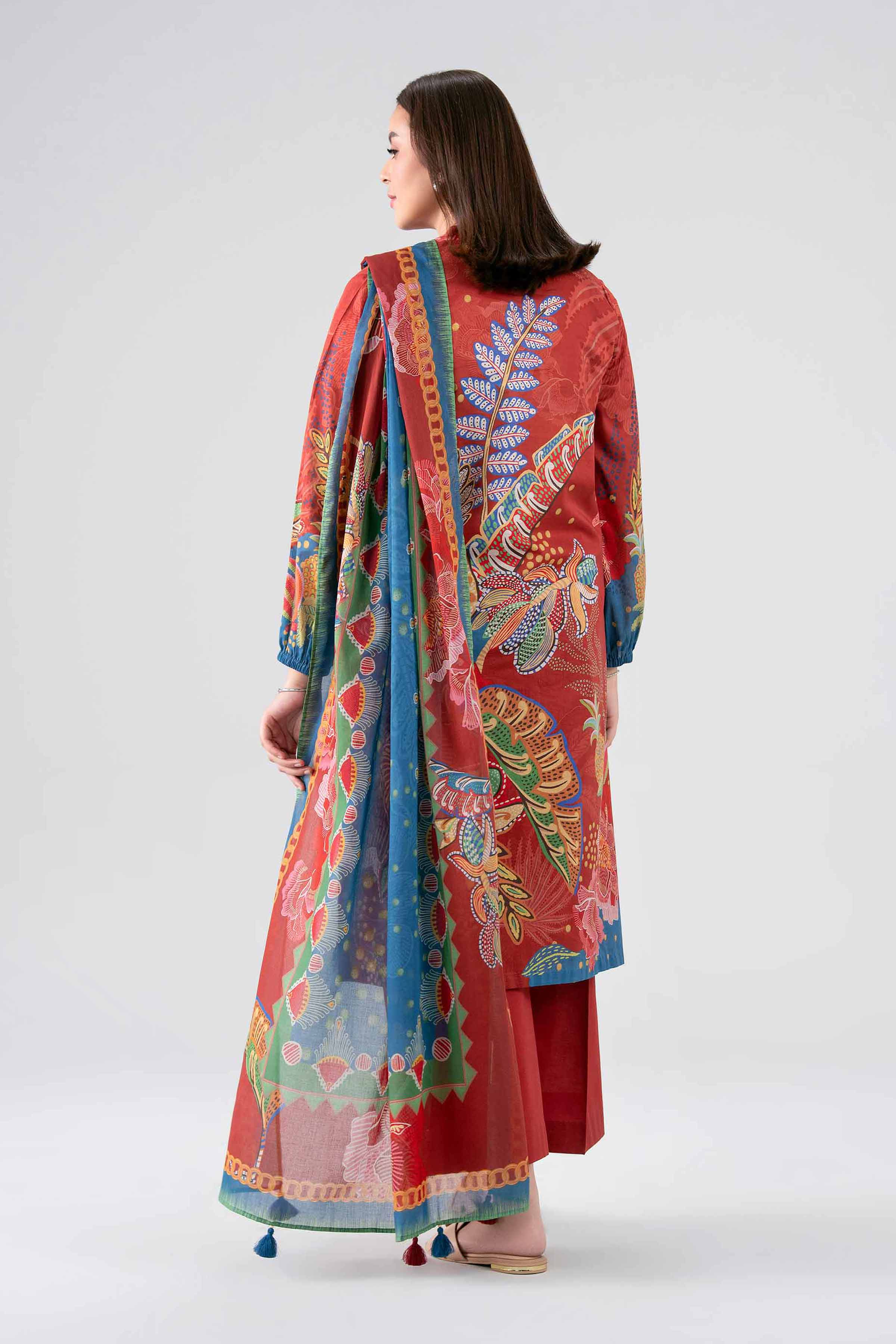 3 Piece - Digital Printed Suit - 42602112 for Women - Unstitched Collection | Nishat | Shop Online