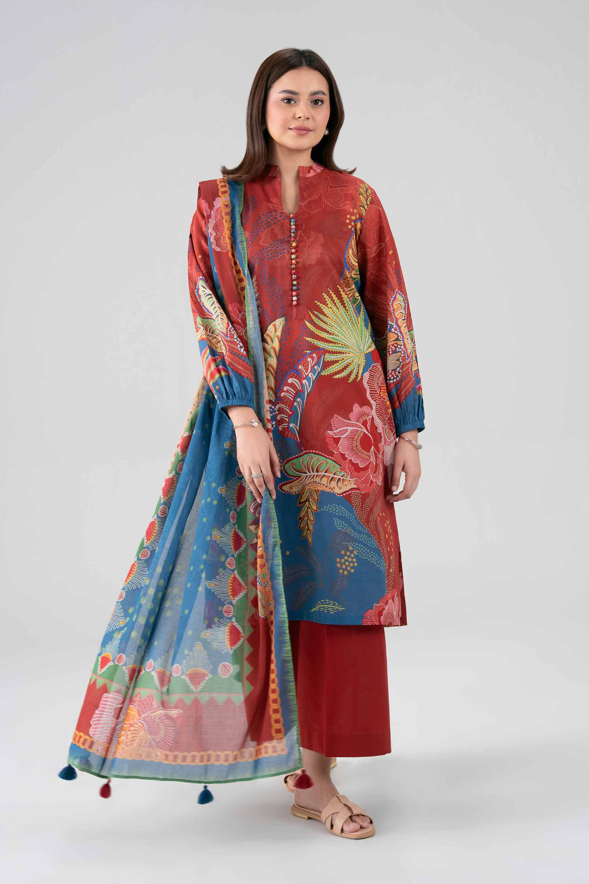 3 Piece - Digital Printed Suit - 42602112 for Women - Unstitched Collection | Nishat | Shop Online