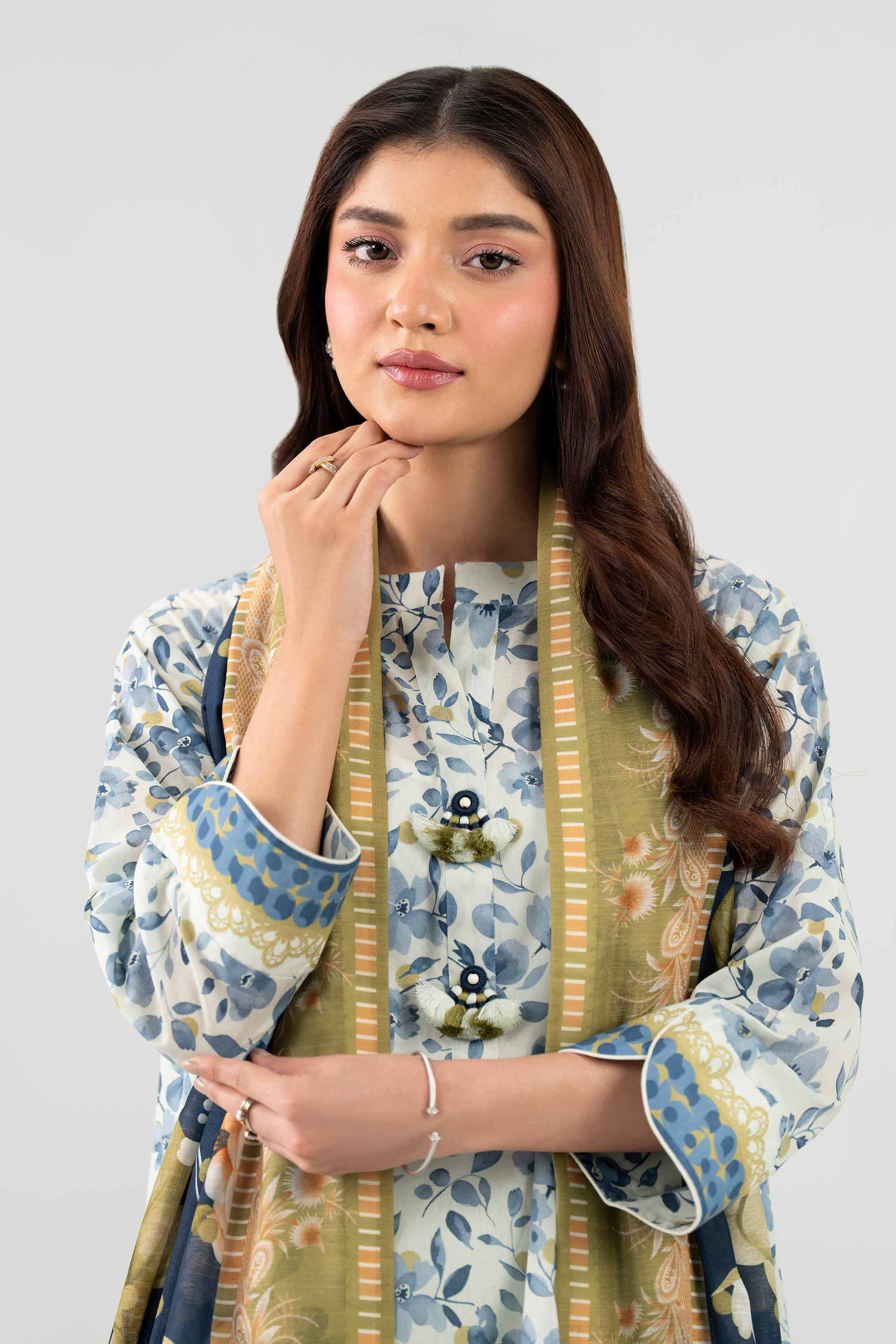 3 Piece - Digital Printed Suit - 42602118
