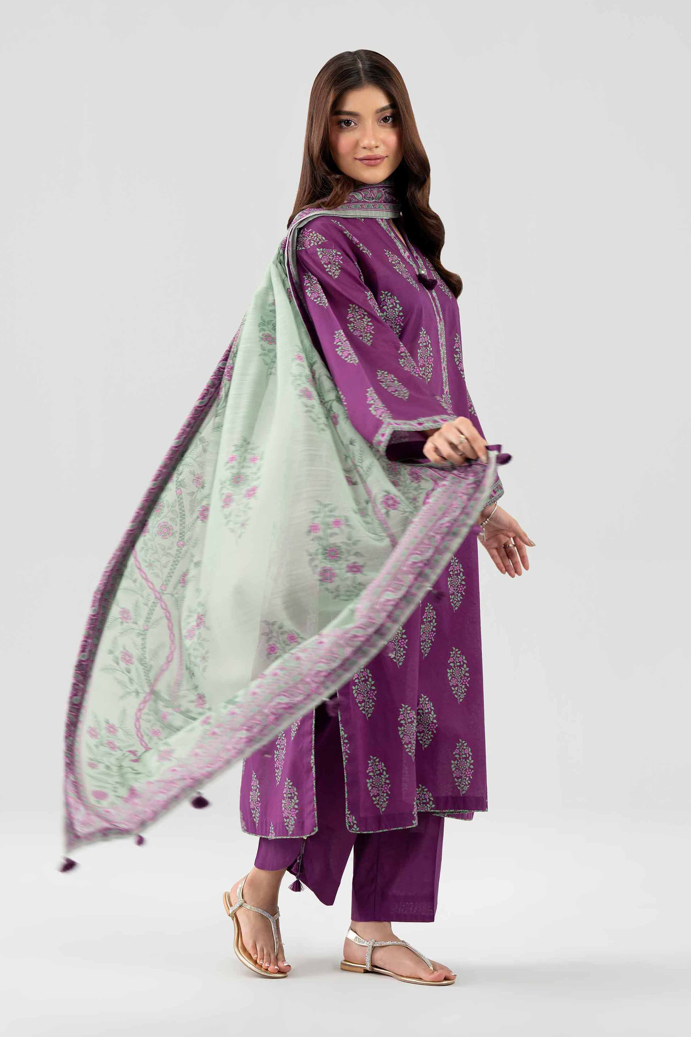 3 Piece - Digital Printed Suit - 42602122