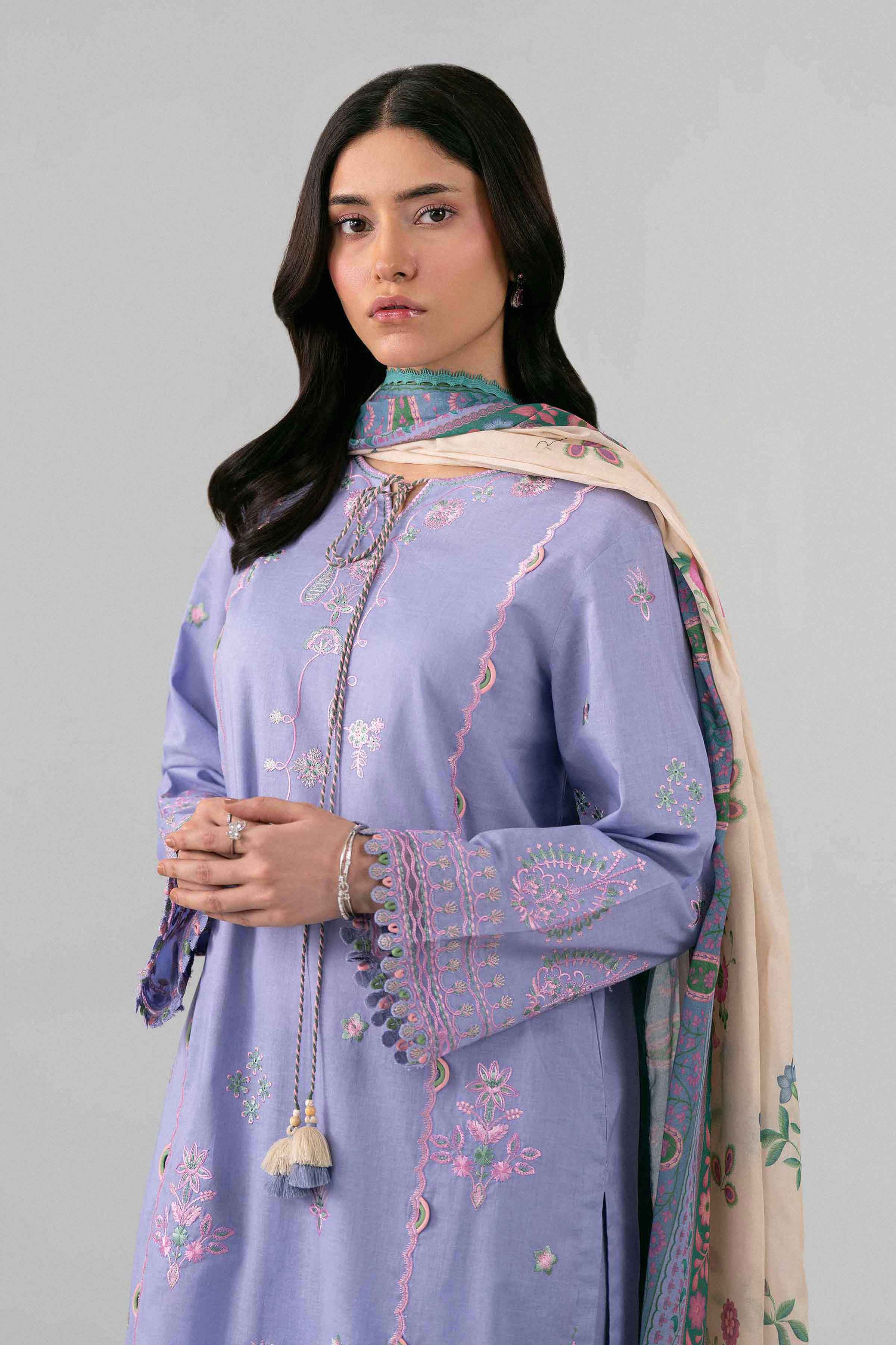 3 Piece - Digital Printed Embroidered Suit - 42602135 for Women - Unstitched Collection | Nishat | Shop Online