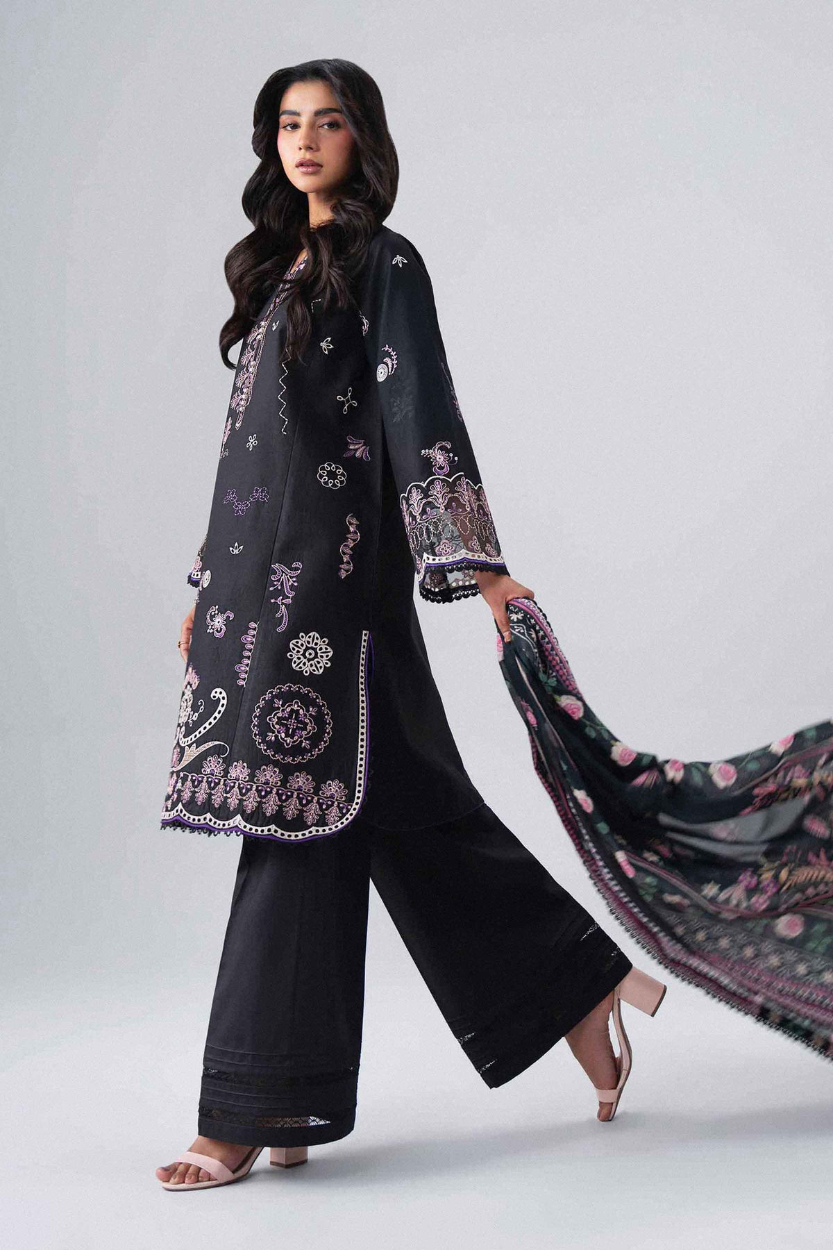 3 Piece - Digital Printed Embroidered Suit - 42602138 for Women - Unstitched Collection | Nishat | Shop Online