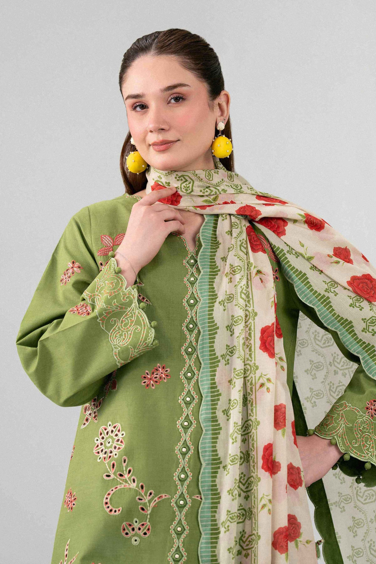 3 Piece - Digital Printed Embroidered Suit - 42602140 for Women - Unstitched Collection | Nishat | Shop Online