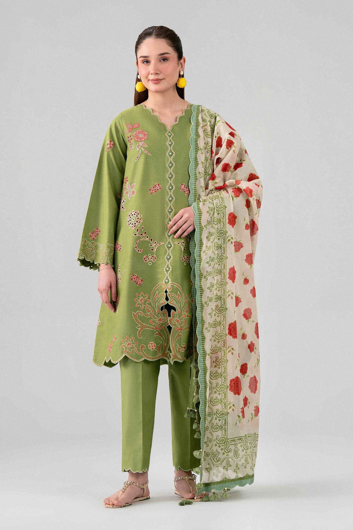 3 Piece - Digital Printed Embroidered Suit - 42602140 for Women - Unstitched Collection | Nishat | Shop Online