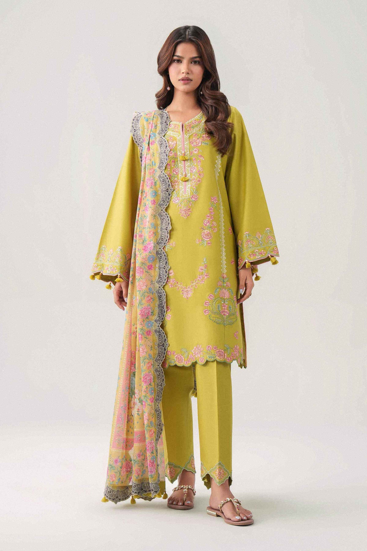 3 Piece - Digital Printed Embroidered Suit - 42602141 for Women - Unstitched Collection | Nishat | Shop Online