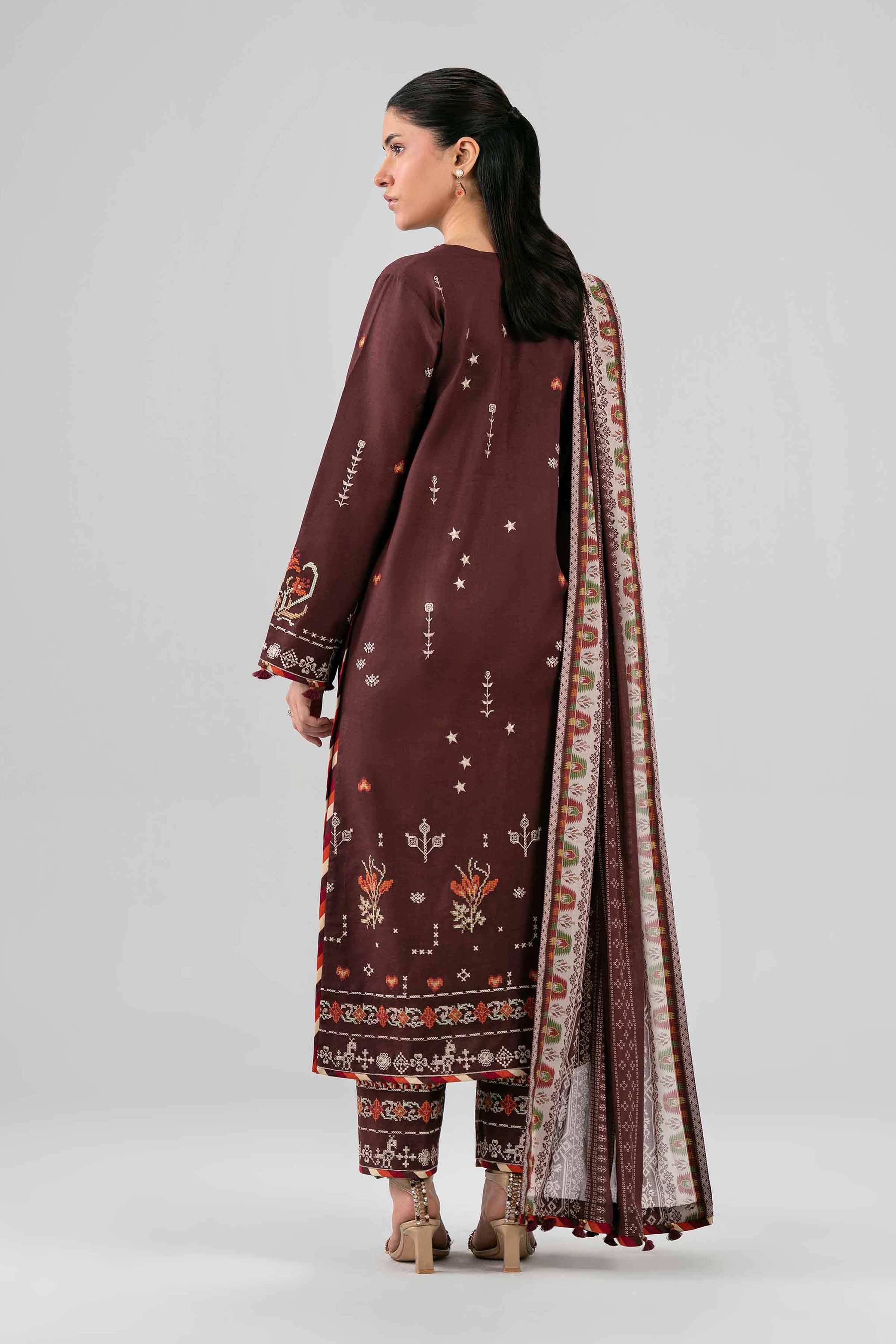 3 Piece - Printed Embroidered Suit - 42602144 for Women - Unstitched Collection | Nishat | Shop Online
