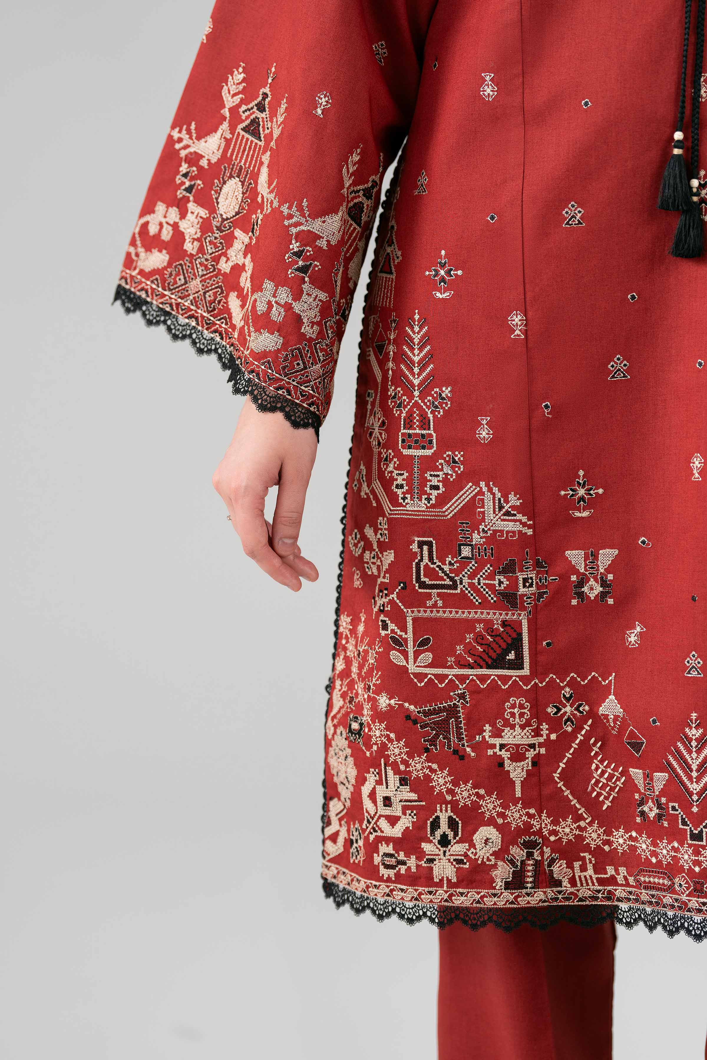 3 Piece - Printed Embroidered Suit - 42602146 for Women - Unstitched Collection | Nishat | Shop Online