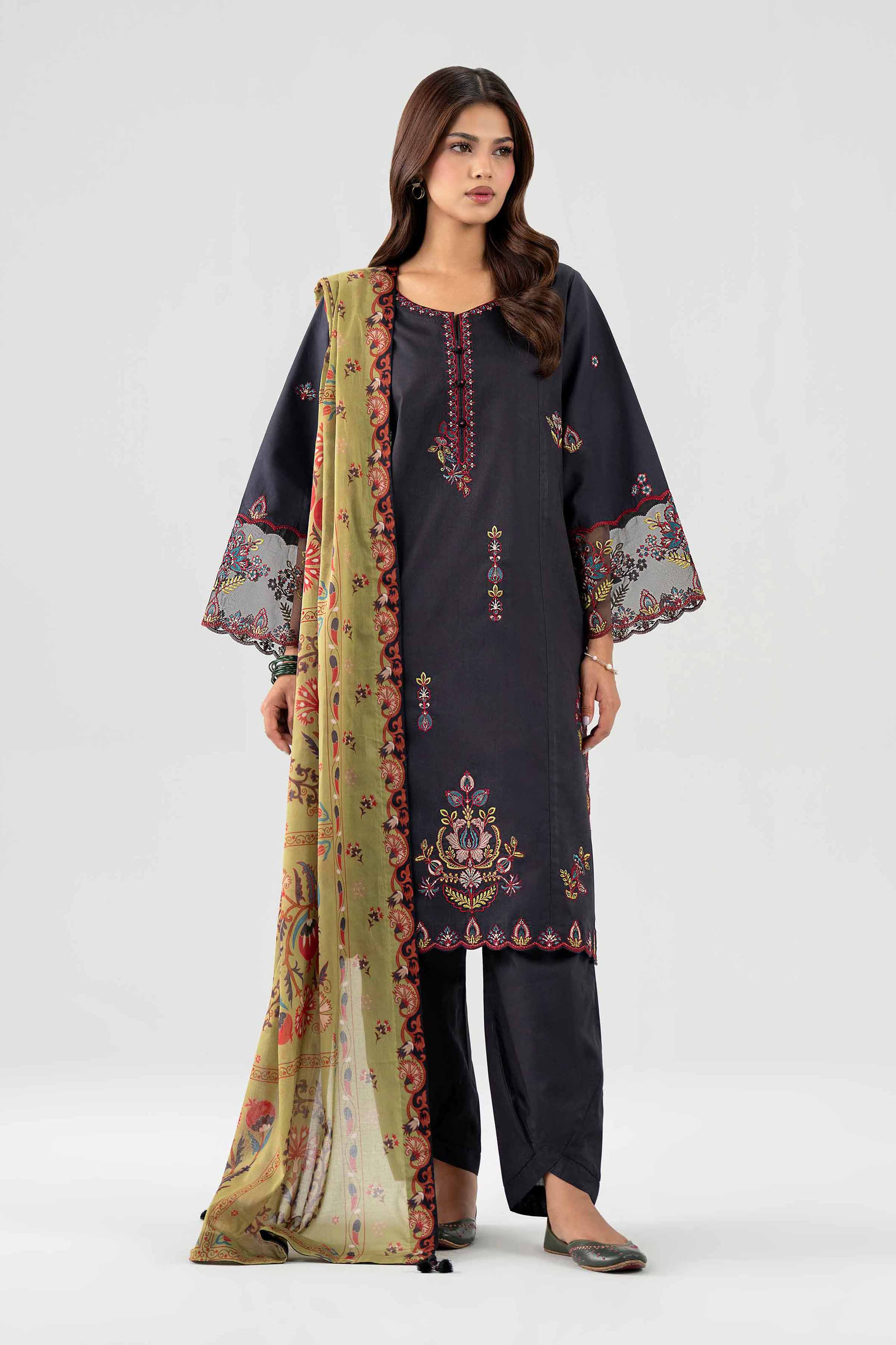 3 Piece - Printed Embroidered Suit - 42602149 for Women - Unstitched Collection | Nishat | Shop Online