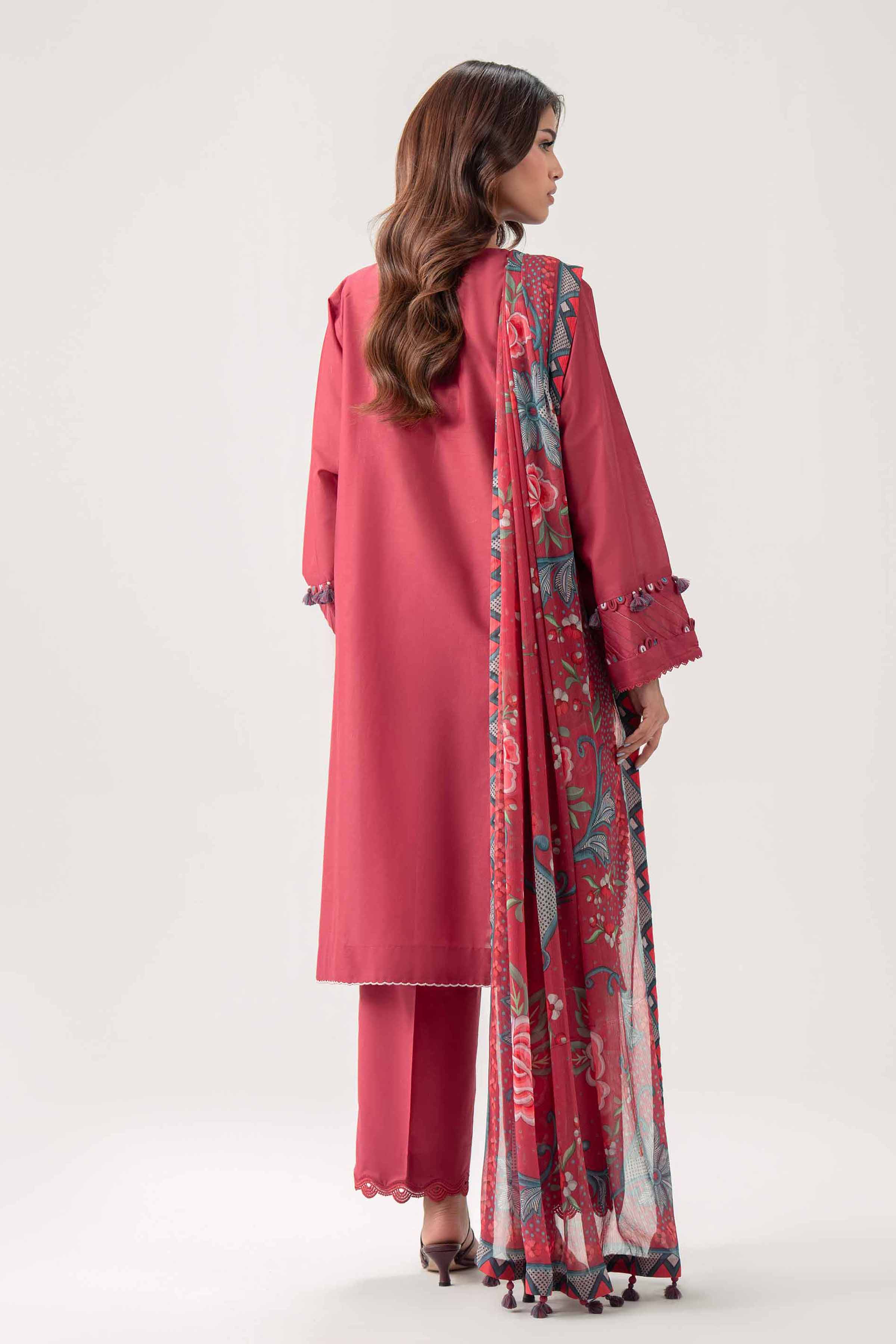 3 Piece - Digital Printed Embroidered Suit - 42602160