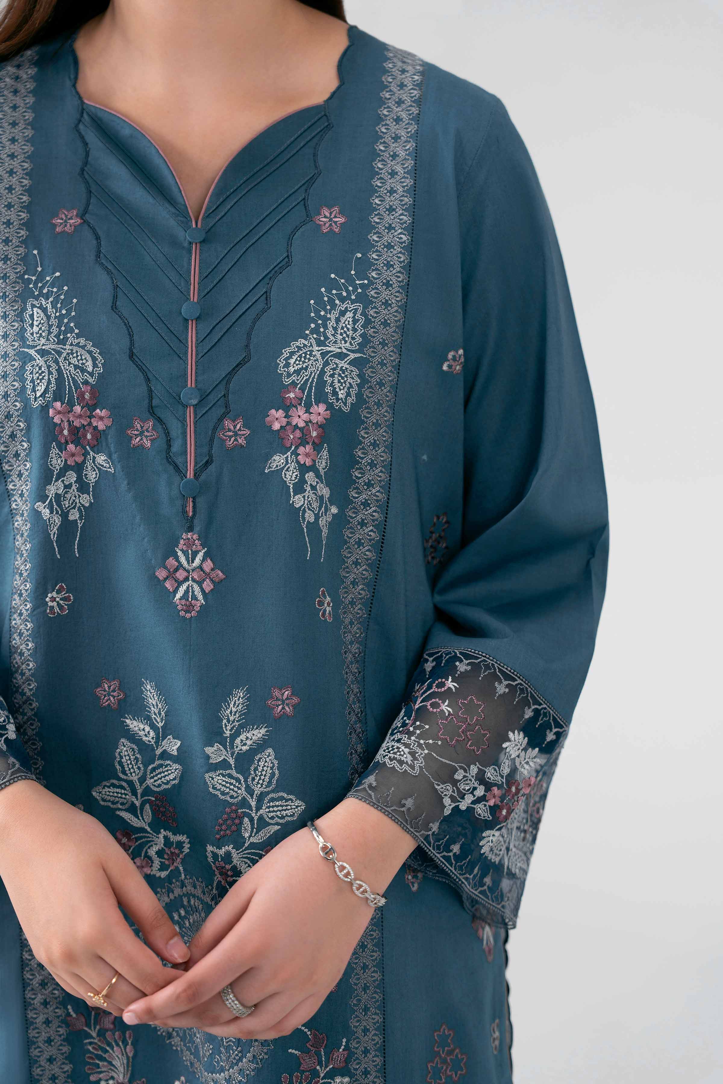 3 Piece - Digital Printed Embroidered Suit - 42602162 for Women - Unstitched Collection | Nishat | Shop Online