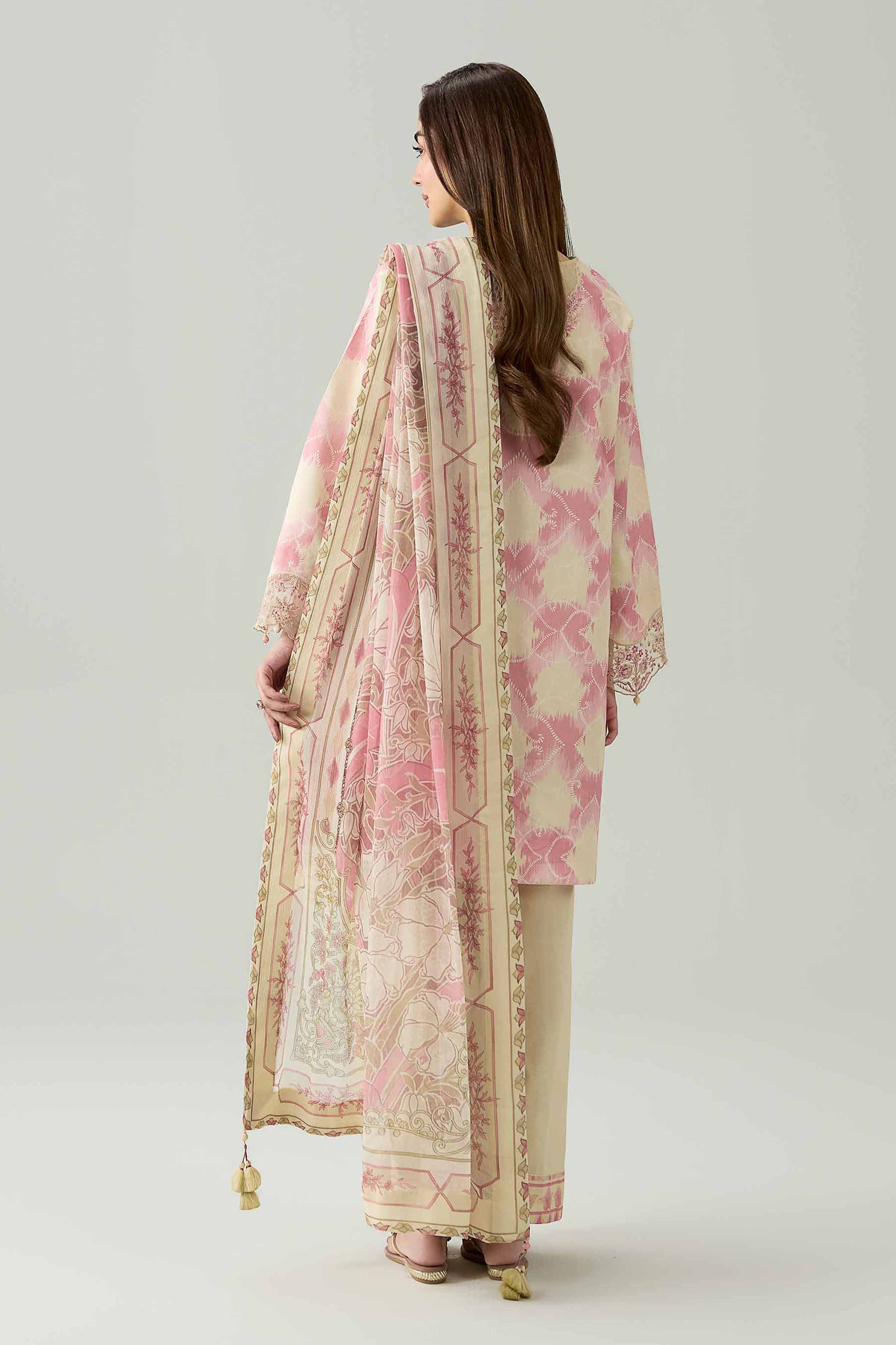 3 Piece - Digital Printed Embroidered Suit - 42602165