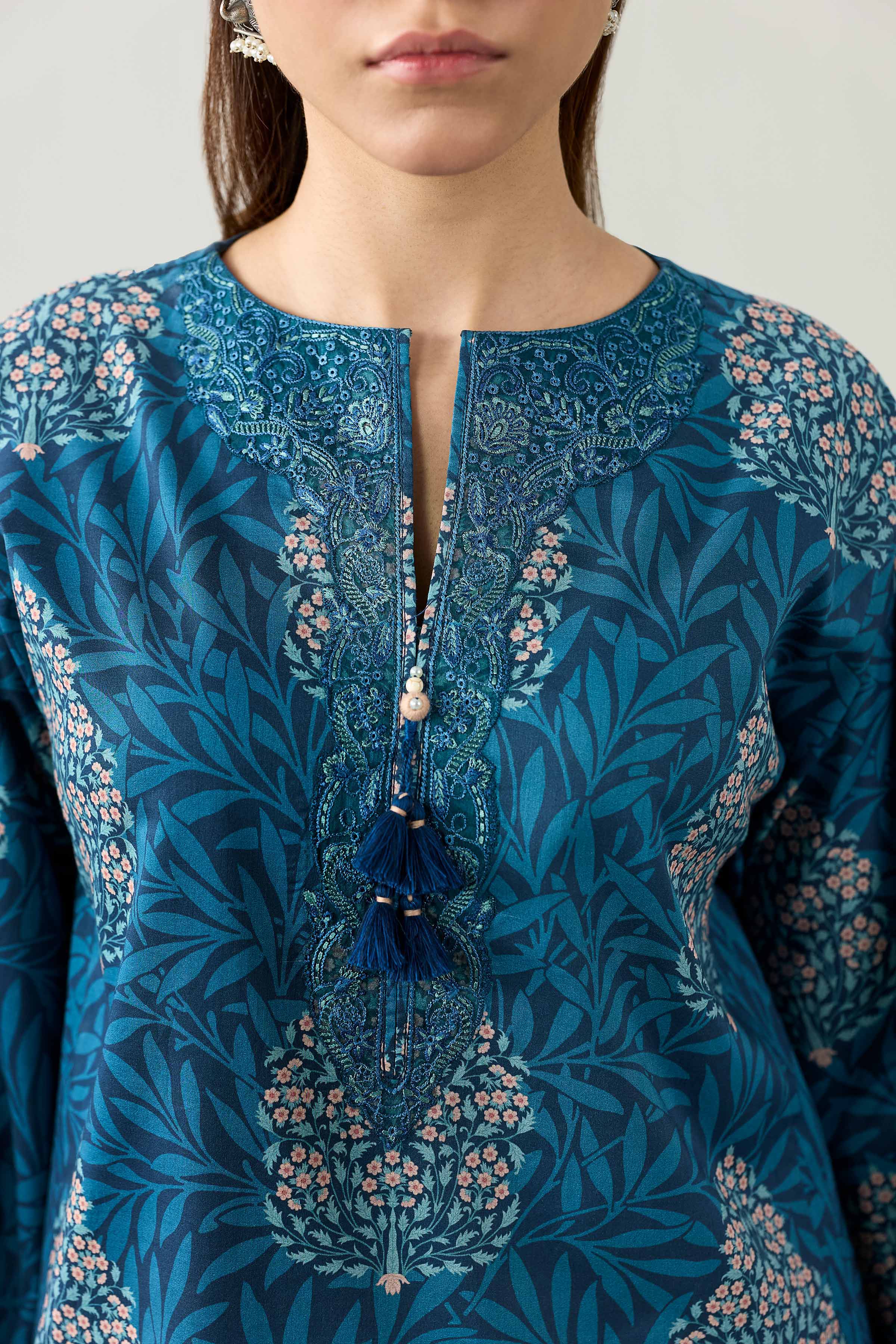 3 Piece - Digital Printed Embroidered Suit - 42602166