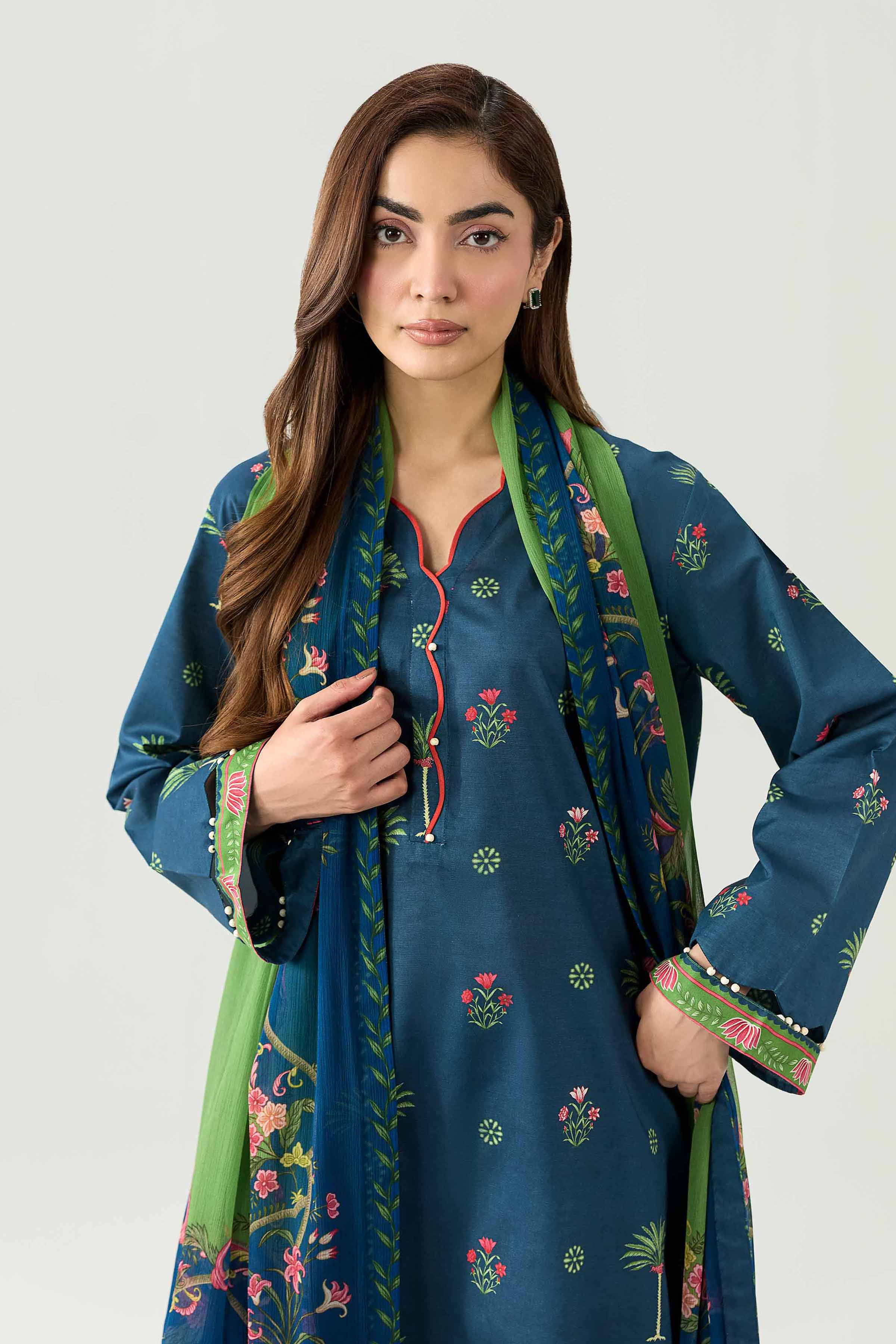 3 Piece - Digital Printed Suit - 42602190 for Women - Unstitched Collection | Nishat | Shop Online