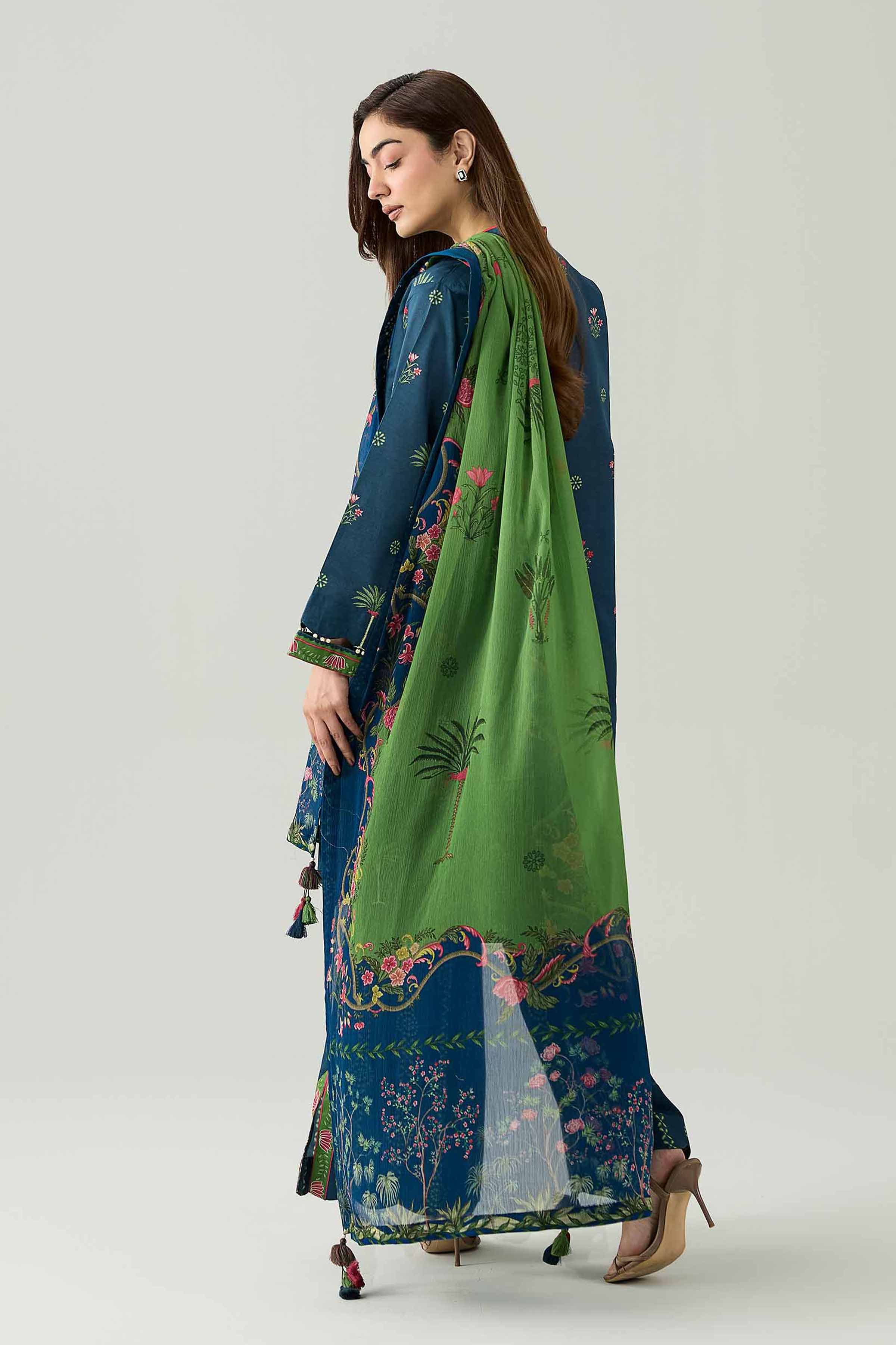 3 Piece - Digital Printed Suit - 42602190 for Women - Unstitched Collection | Nishat | Shop Online