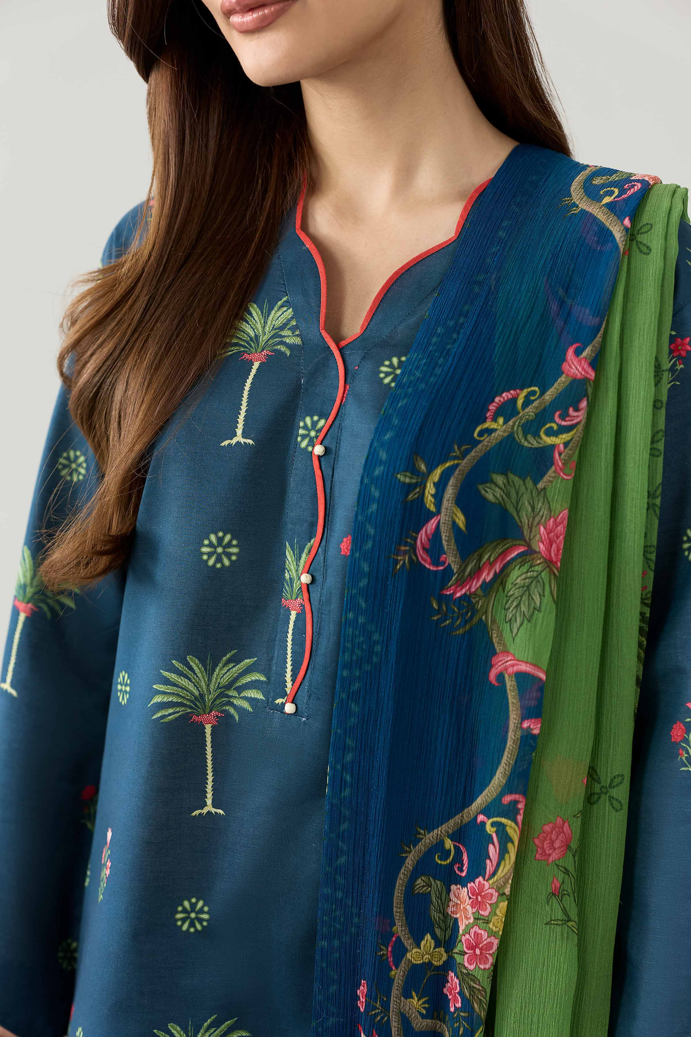 3 Piece - Digital Printed Suit - 42602190 for Women - Unstitched Collection | Nishat | Shop Online