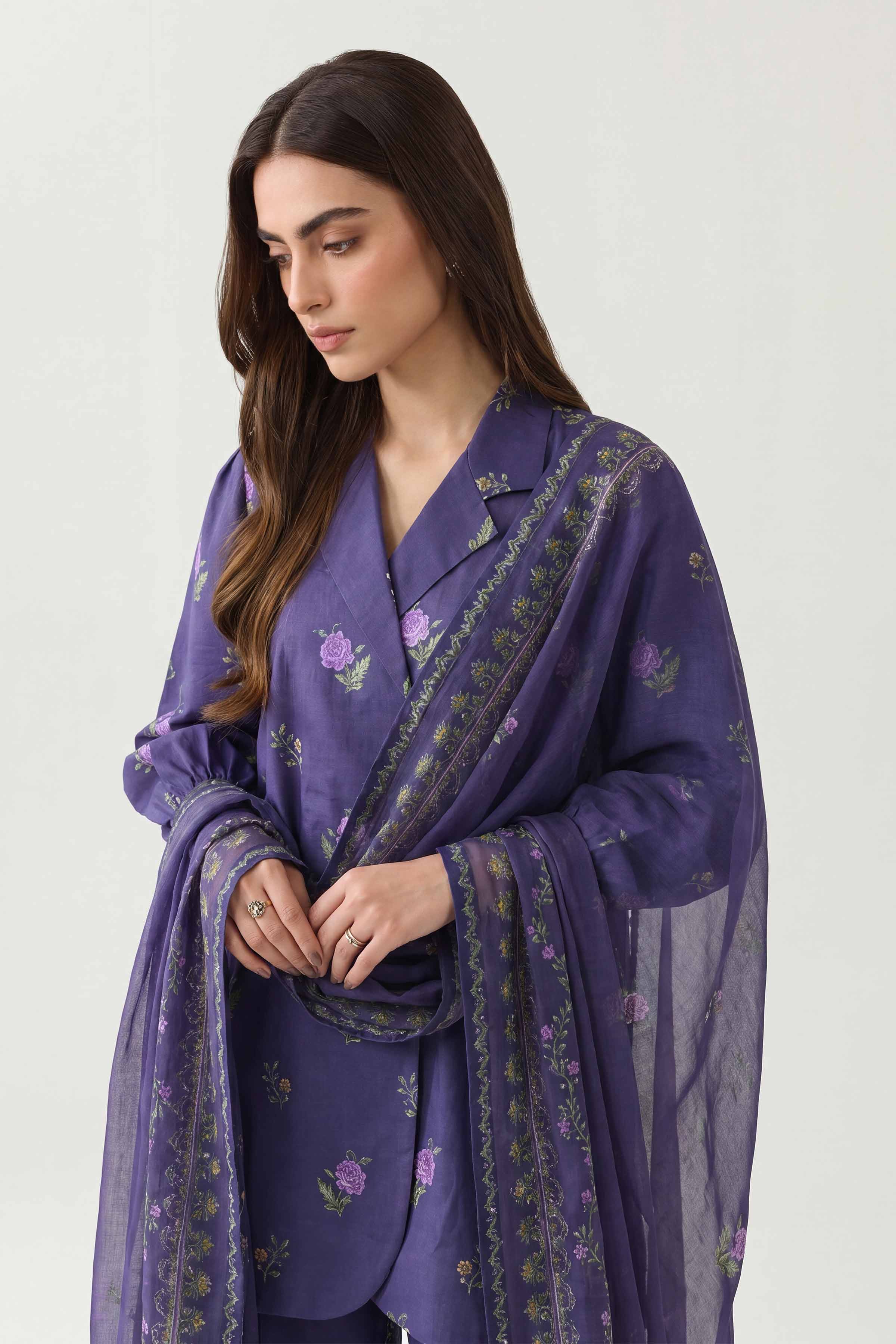 3 Piece - Digital Printed Suit - 42602191