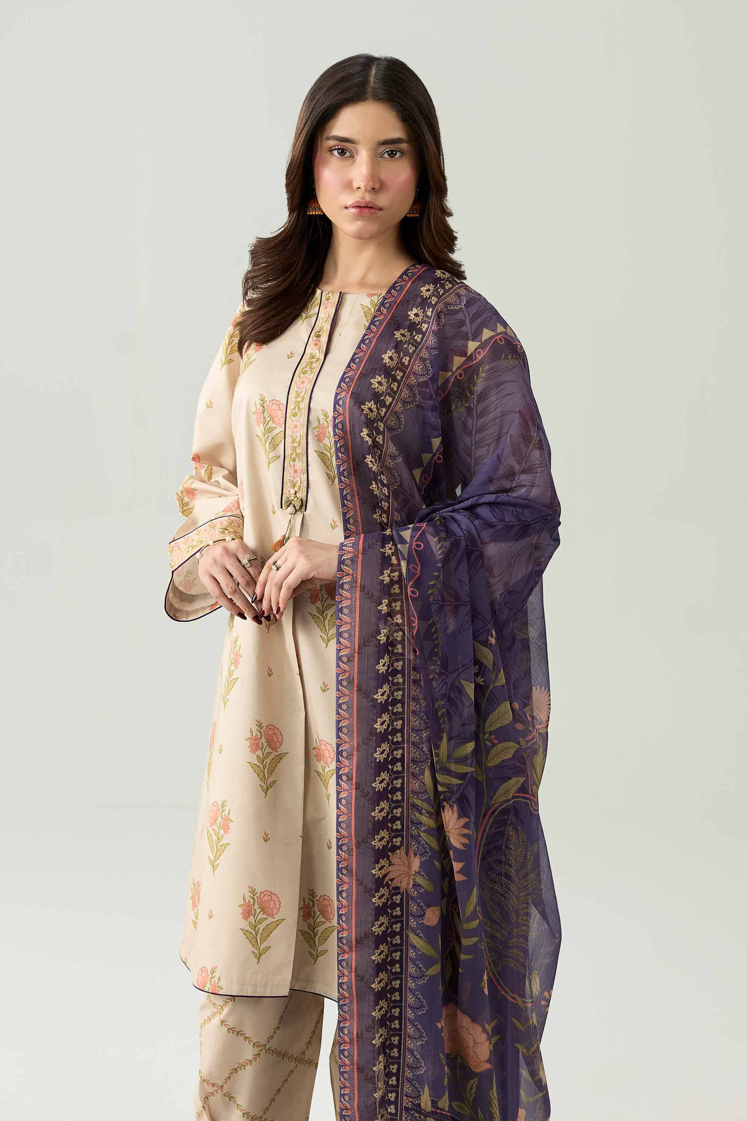 3 Piece - Digital Printed Suit - 42602192 for Women - Unstitched Collection | Nishat | Shop Online