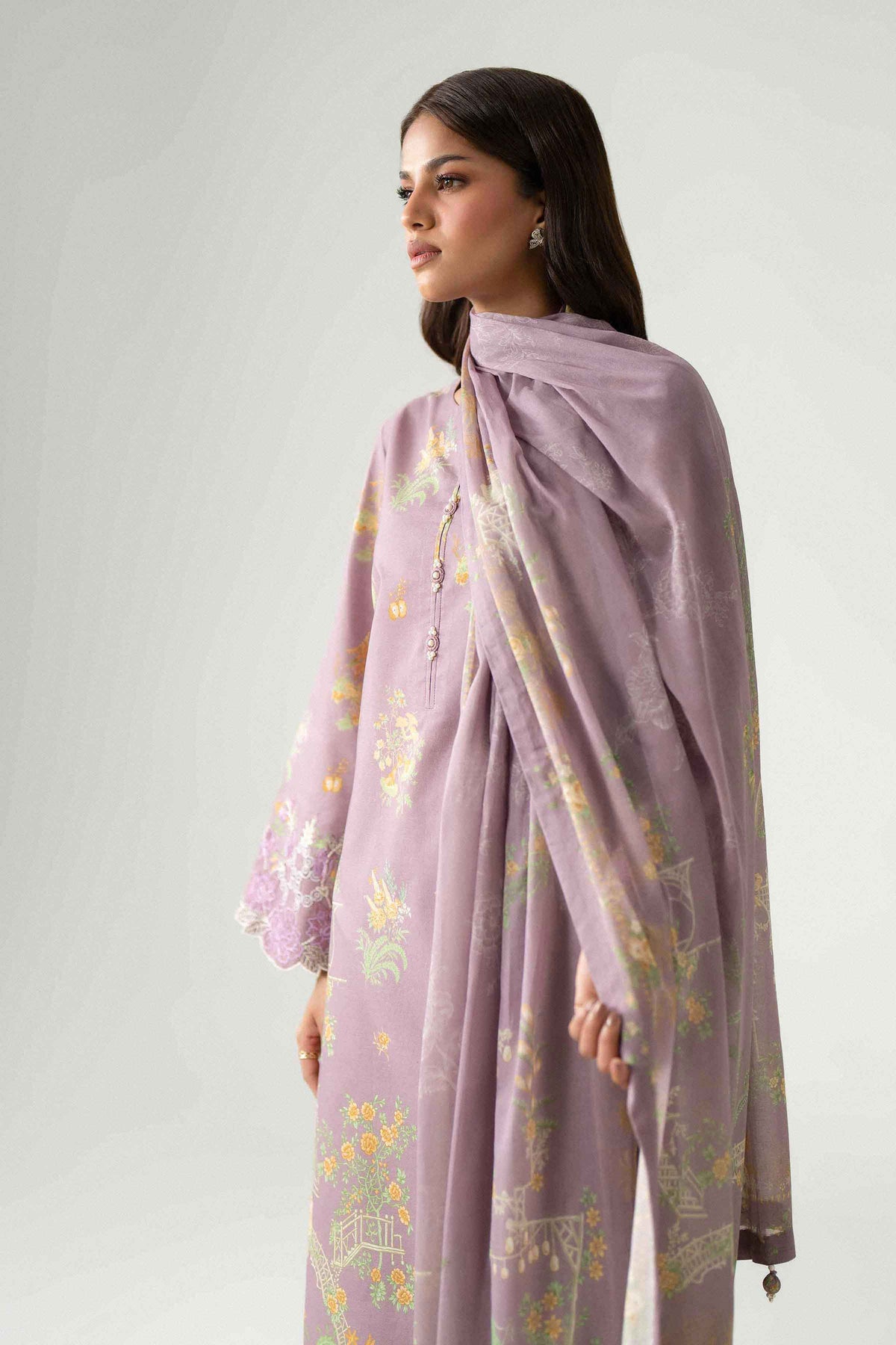 3 Piece - Digital Printed Embroidered Suit - 42602230 for Women - Unstitched Collection | Nishat | Shop Online