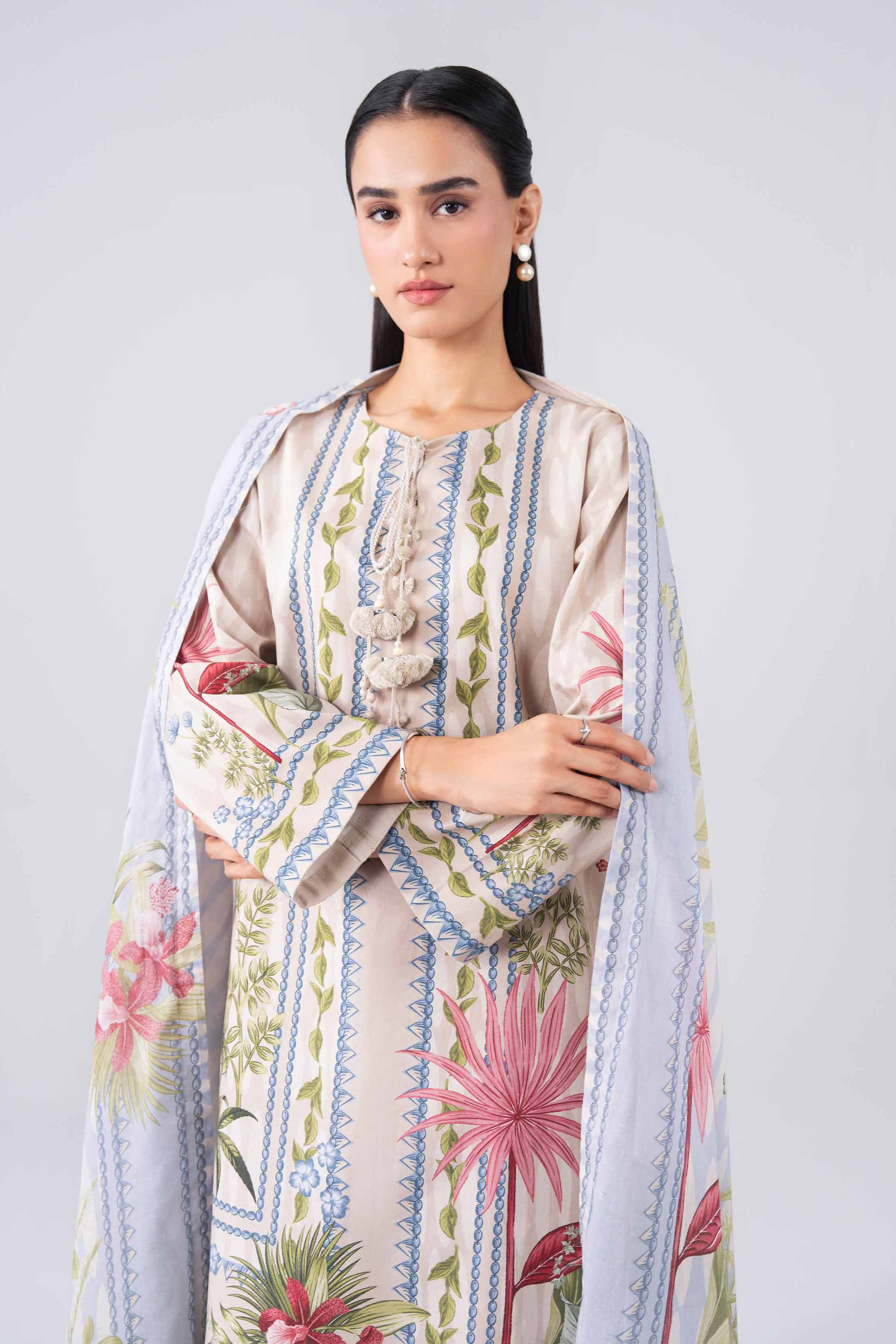 3 Piece - Digital Printed Suit - 42602239