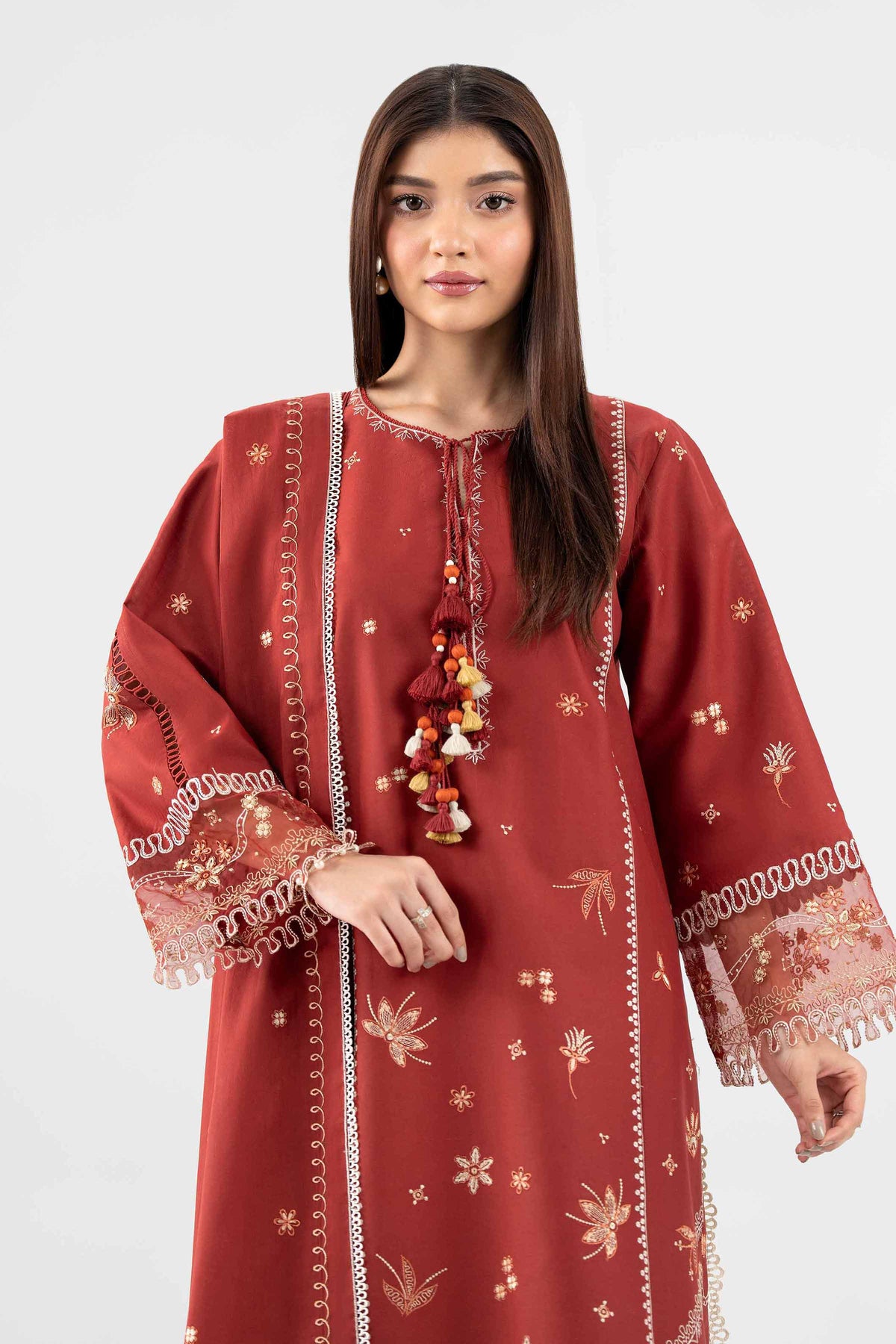 3 Piece - Embroidered Suit - 42602258 for Women - Unstitched Collection | Nishat | Shop Online