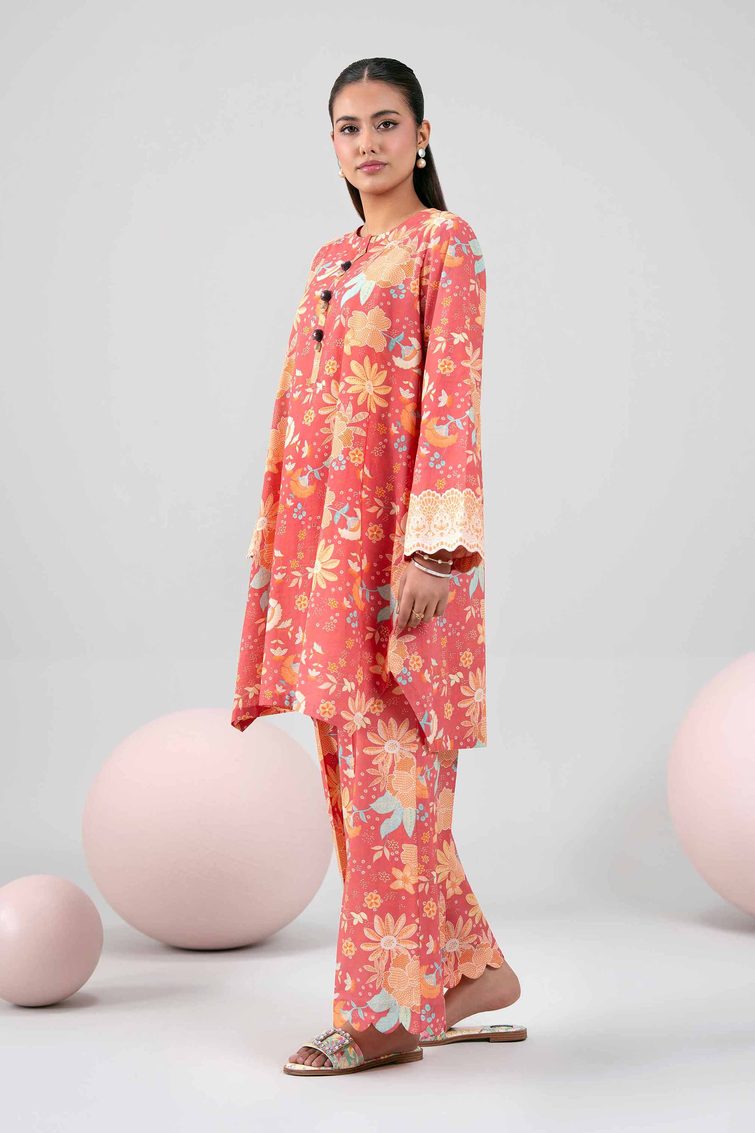 2 Piece - Printed Suit - 42602309 for Women - Unstitched Collection | Nishat | Shop Online