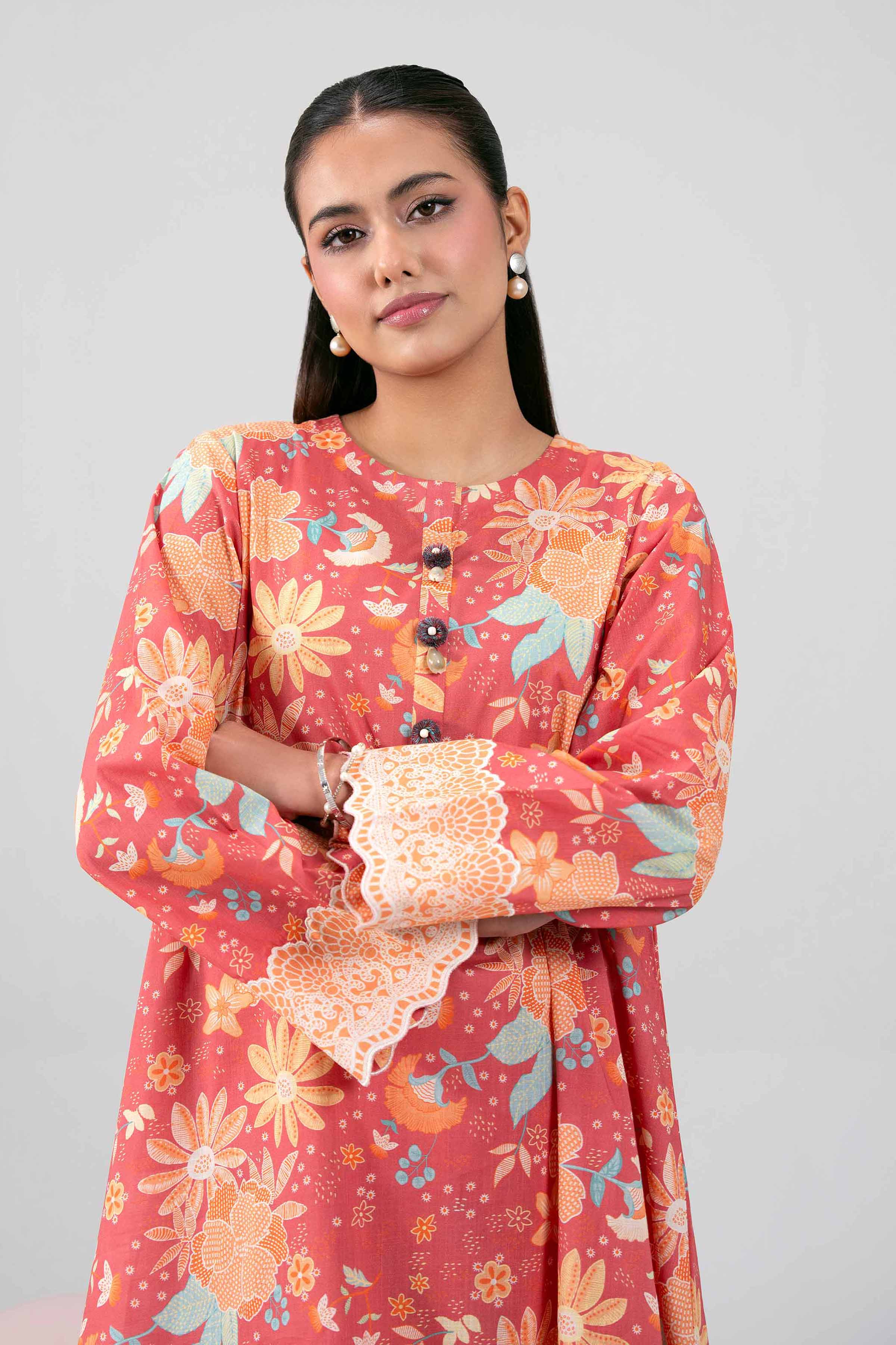 2 Piece - Printed Suit - 42602309 for Women - Unstitched Collection | Nishat | Shop Online