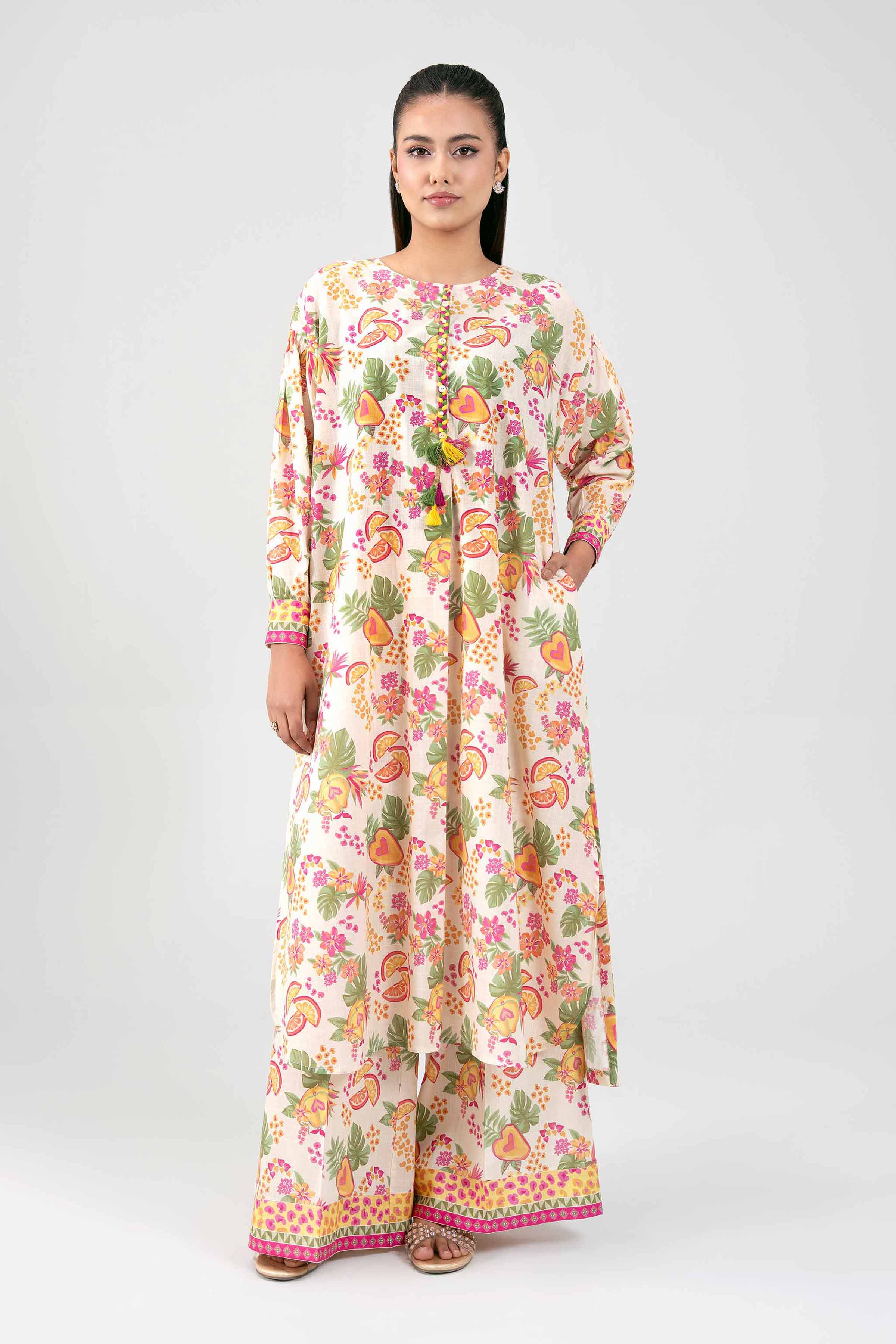 2 Piece - Printed Suit - 42602311 for Women - Unstitched Collection | Nishat | Shop Online