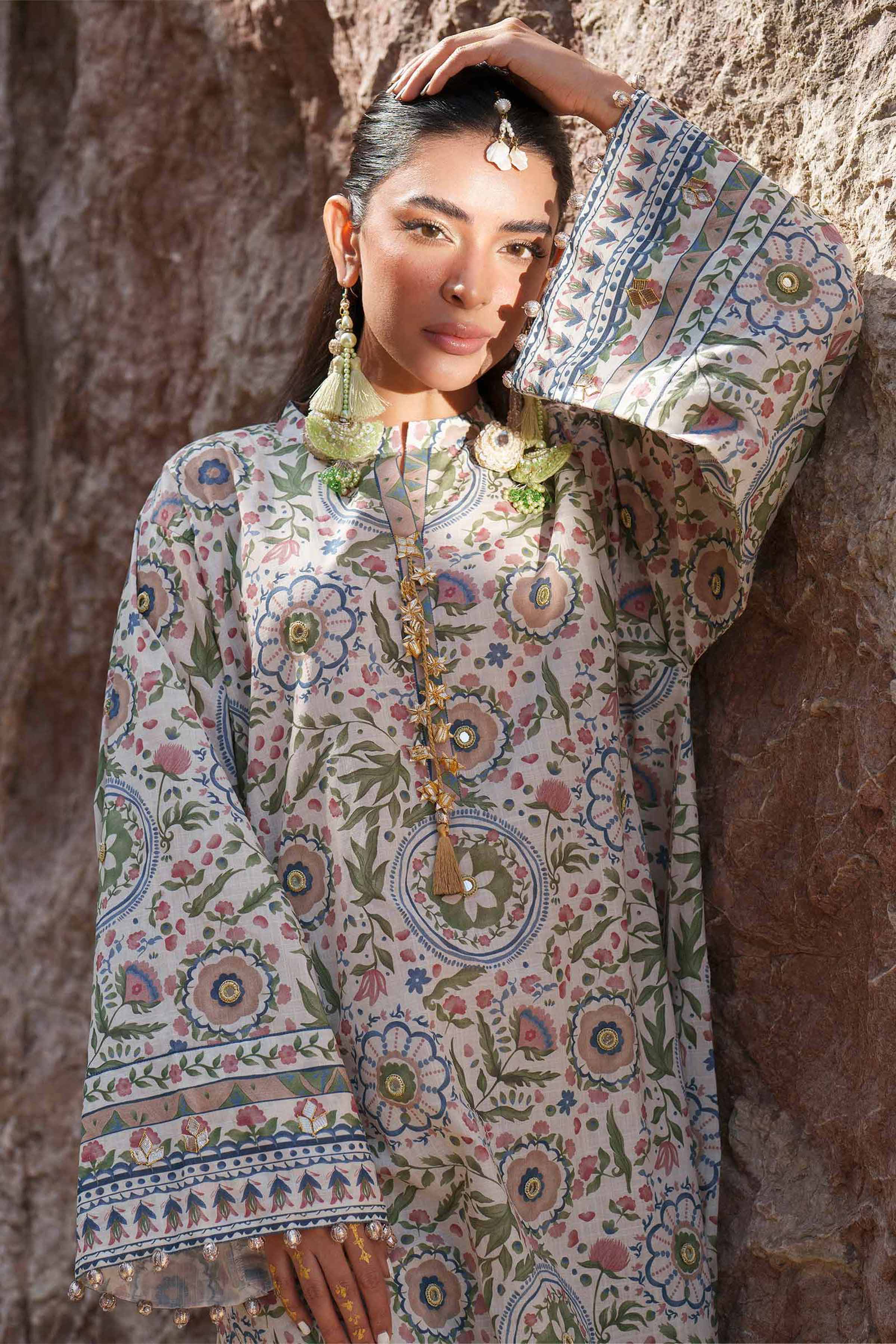 2 Piece - Printed Suit - 42602313 for Women - Unstitched Collection | Nishat | Shop Online
