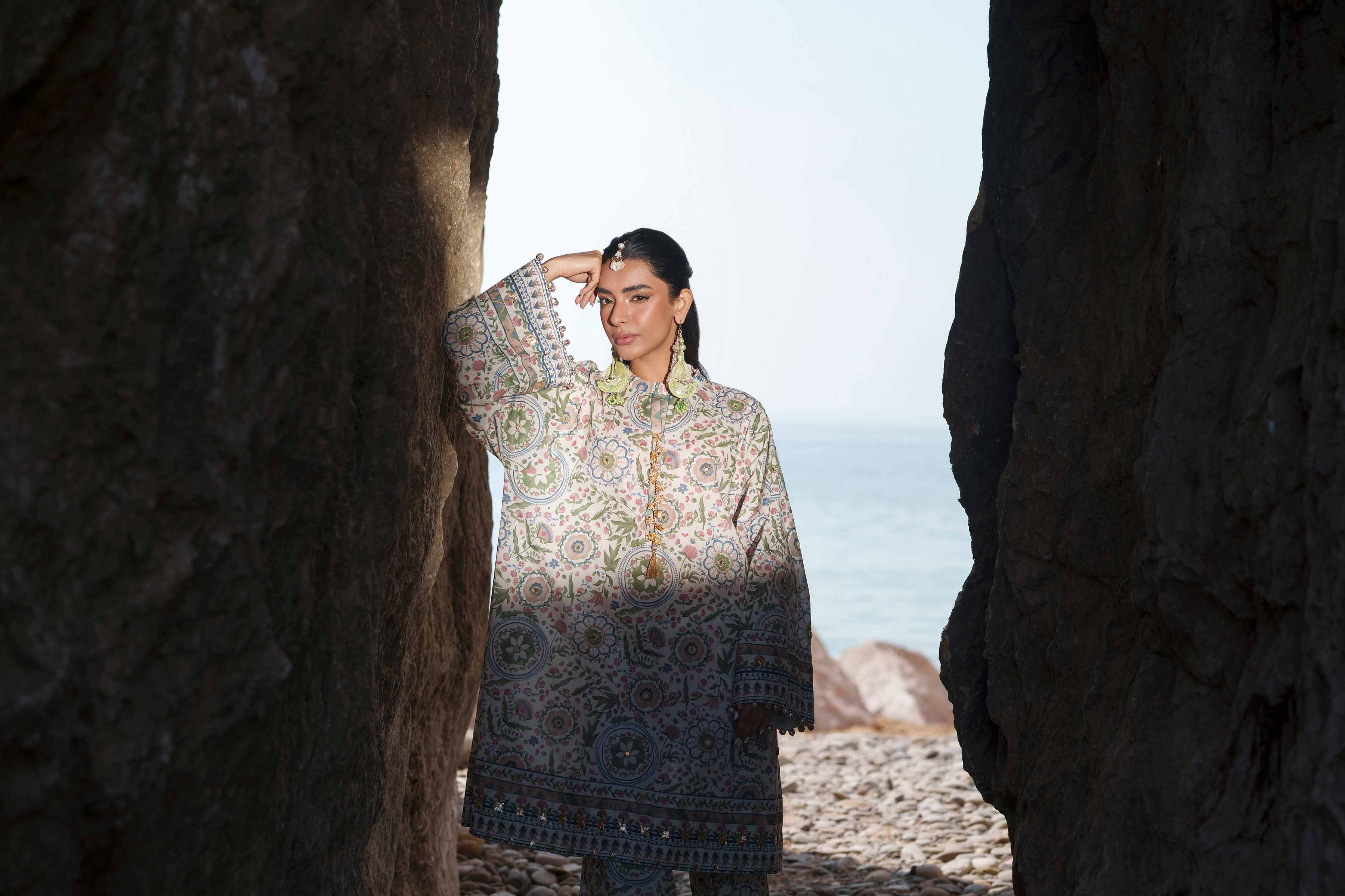 2 Piece - Printed Suit - 42602313 for Women - Unstitched Collection | Nishat | Shop Online