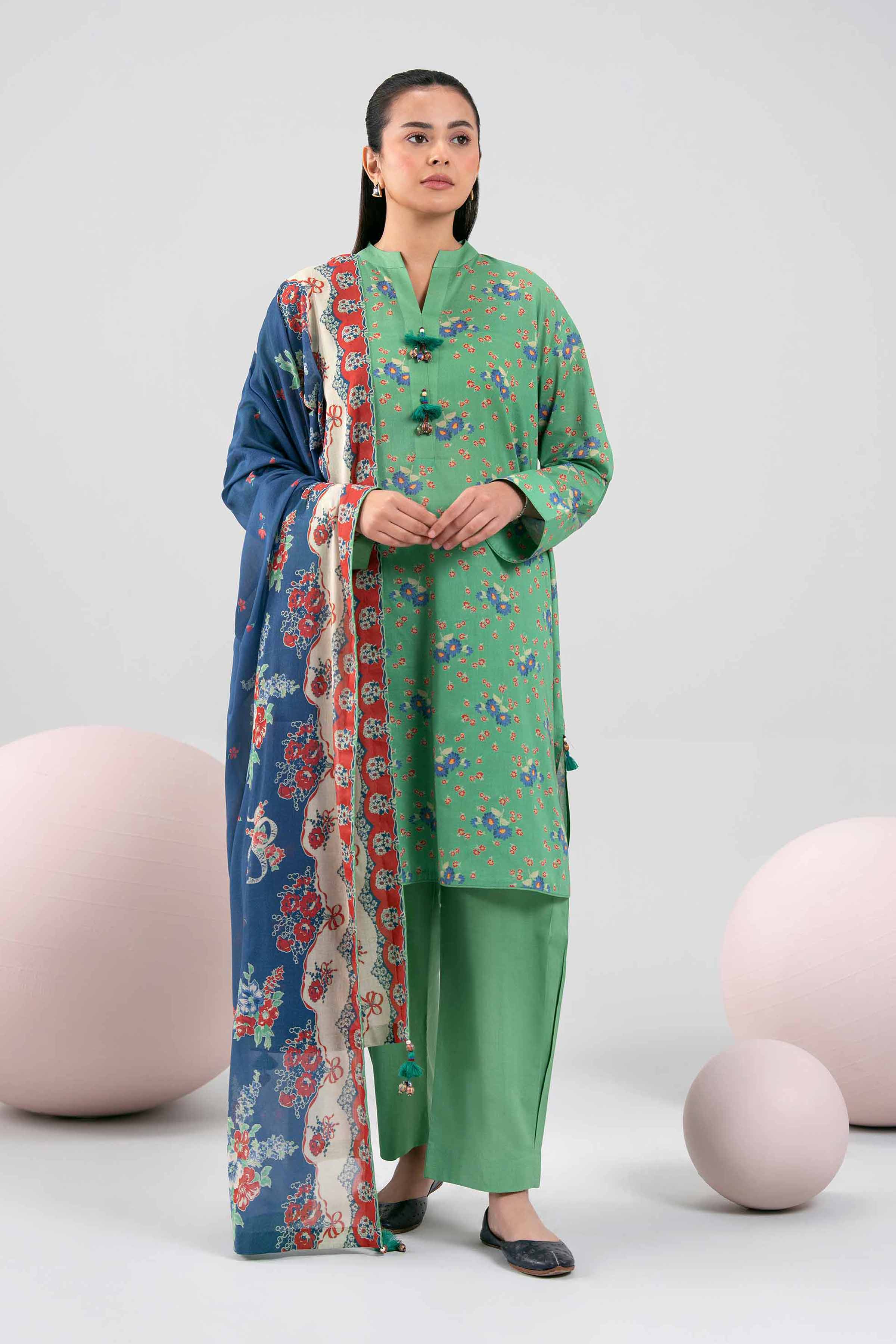 3 Piece - Printed Loose Fabric - 42602334