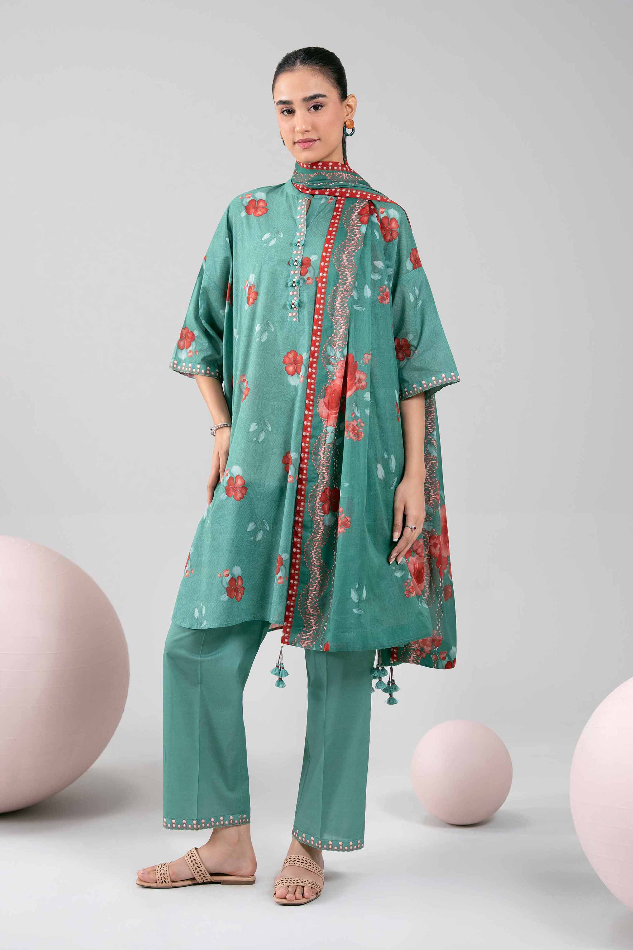 3 Piece - Printed Loose Fabric - 42602338 for Women - Freedom To Buy Collection | Nishat | Shop Online