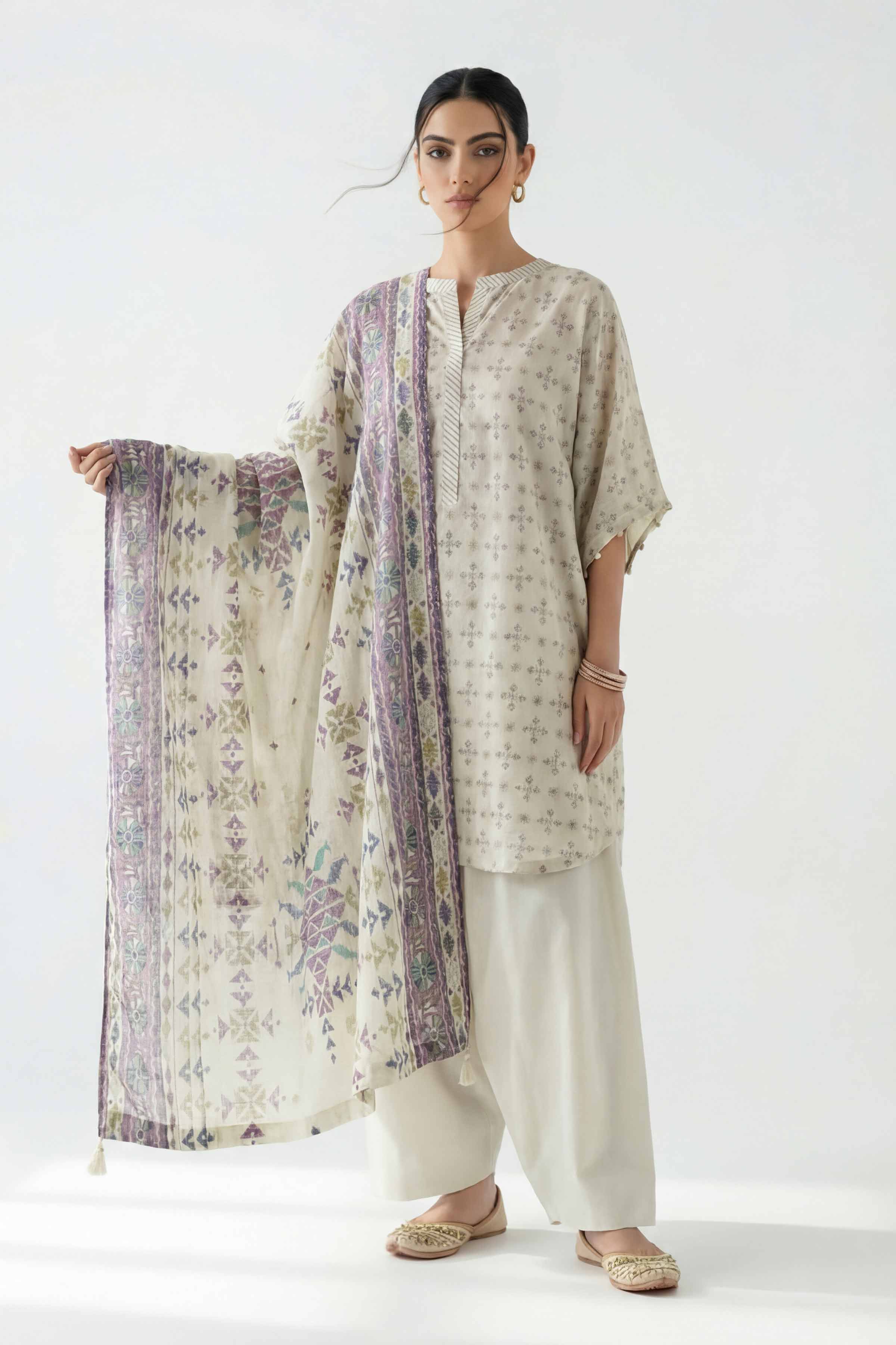 3 Piece - Printed Loose Fabric - 42602347